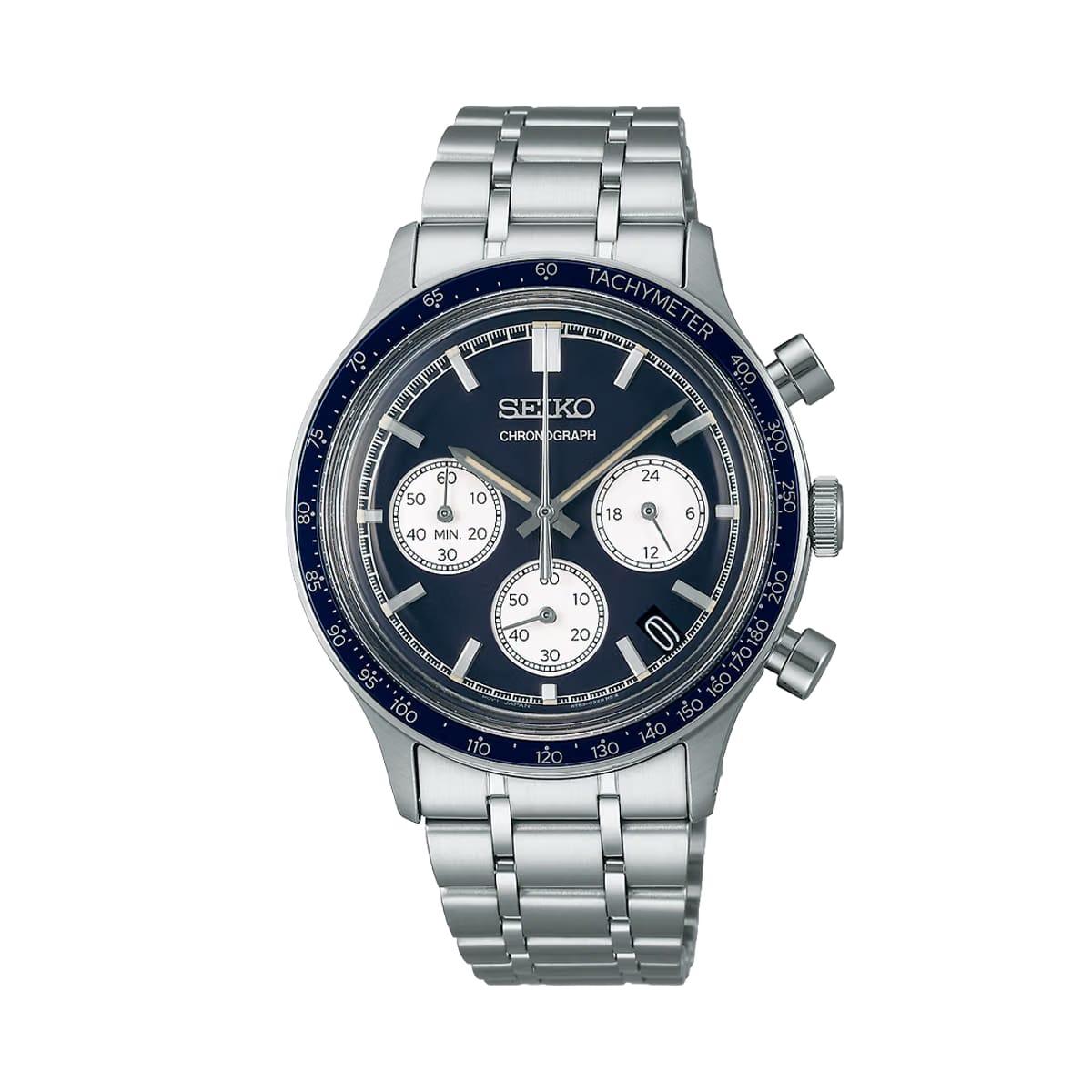 Seiko MenS Quartz Chronograph Watch In Blue - Blue - SSB477P1