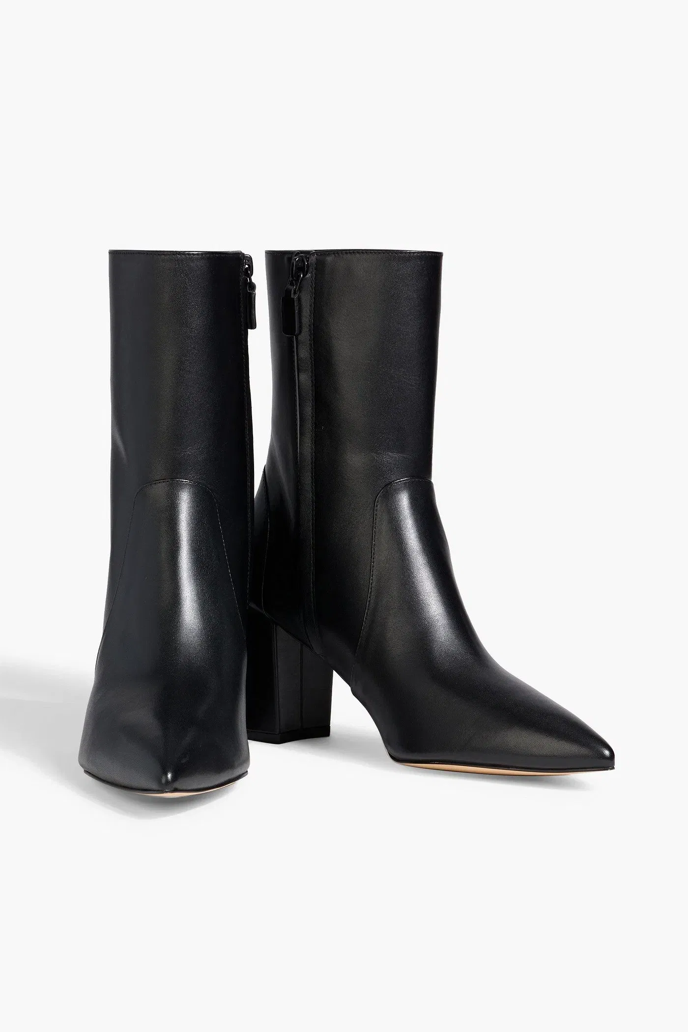 Stuart Weitzman Renegade 75 Leather Ankle Boots Black Women's