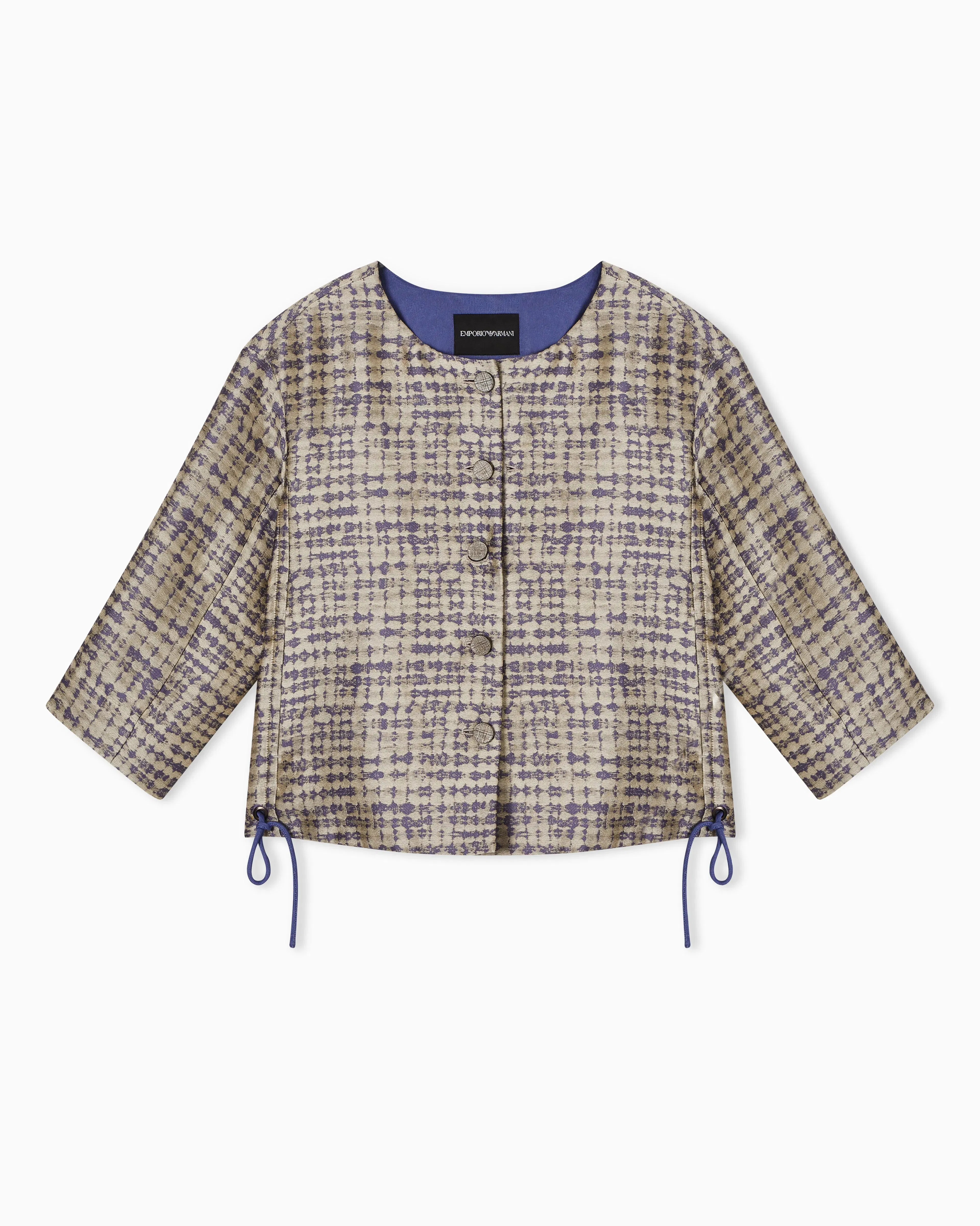 Emporio Armani Jacquard jacket with geometric motif