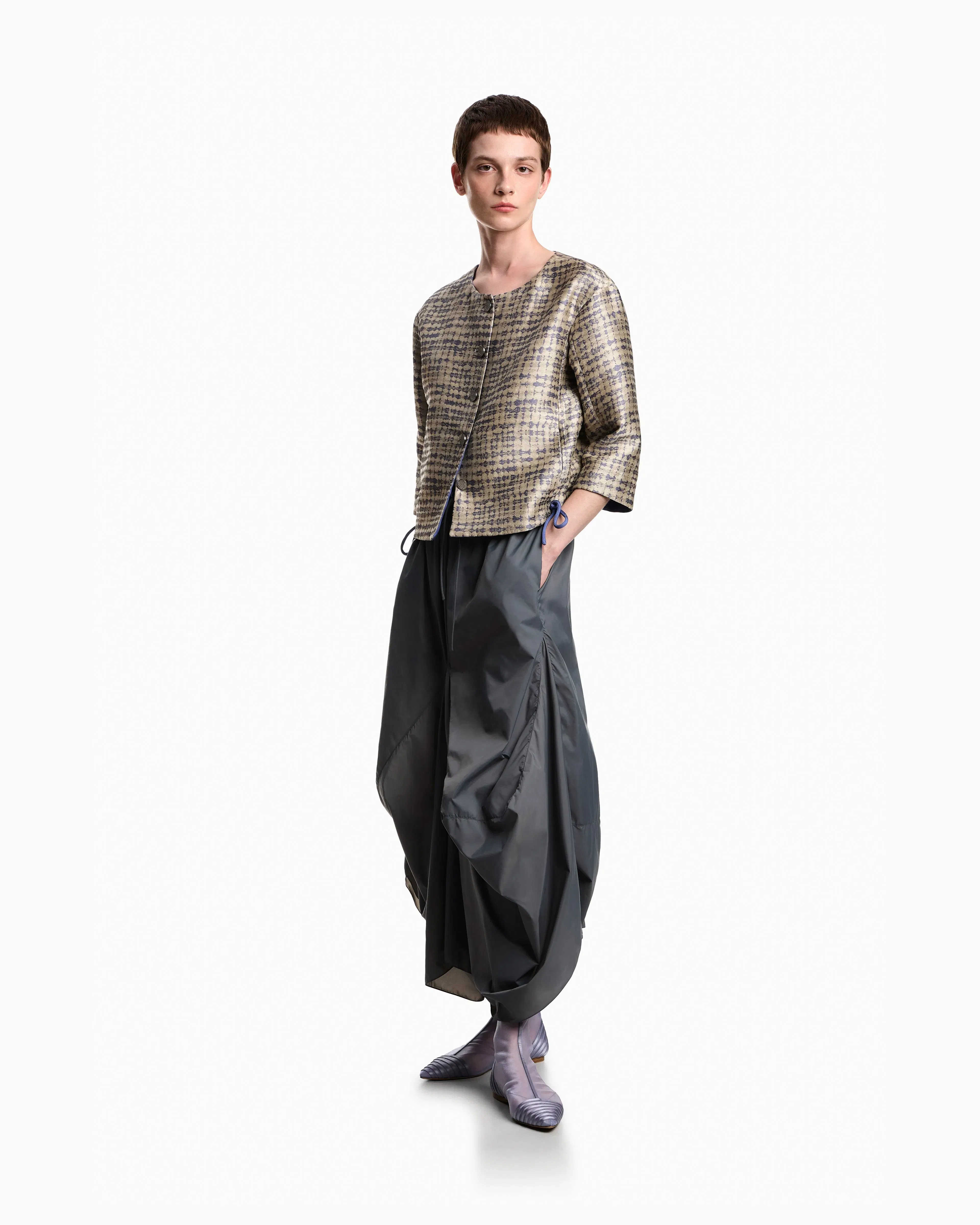 Emporio Armani Jacquard jacket with geometric motif