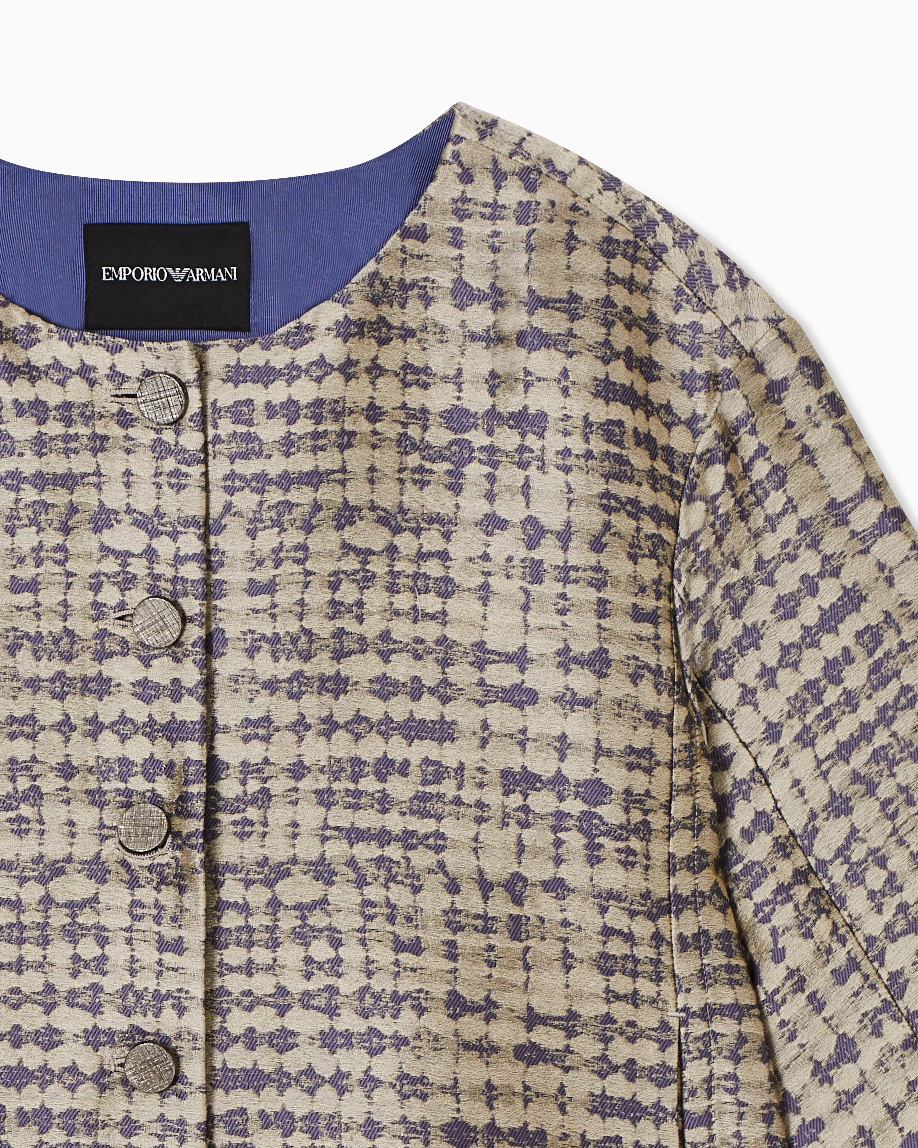 Emporio Armani Jacquard jacket with geometric motif