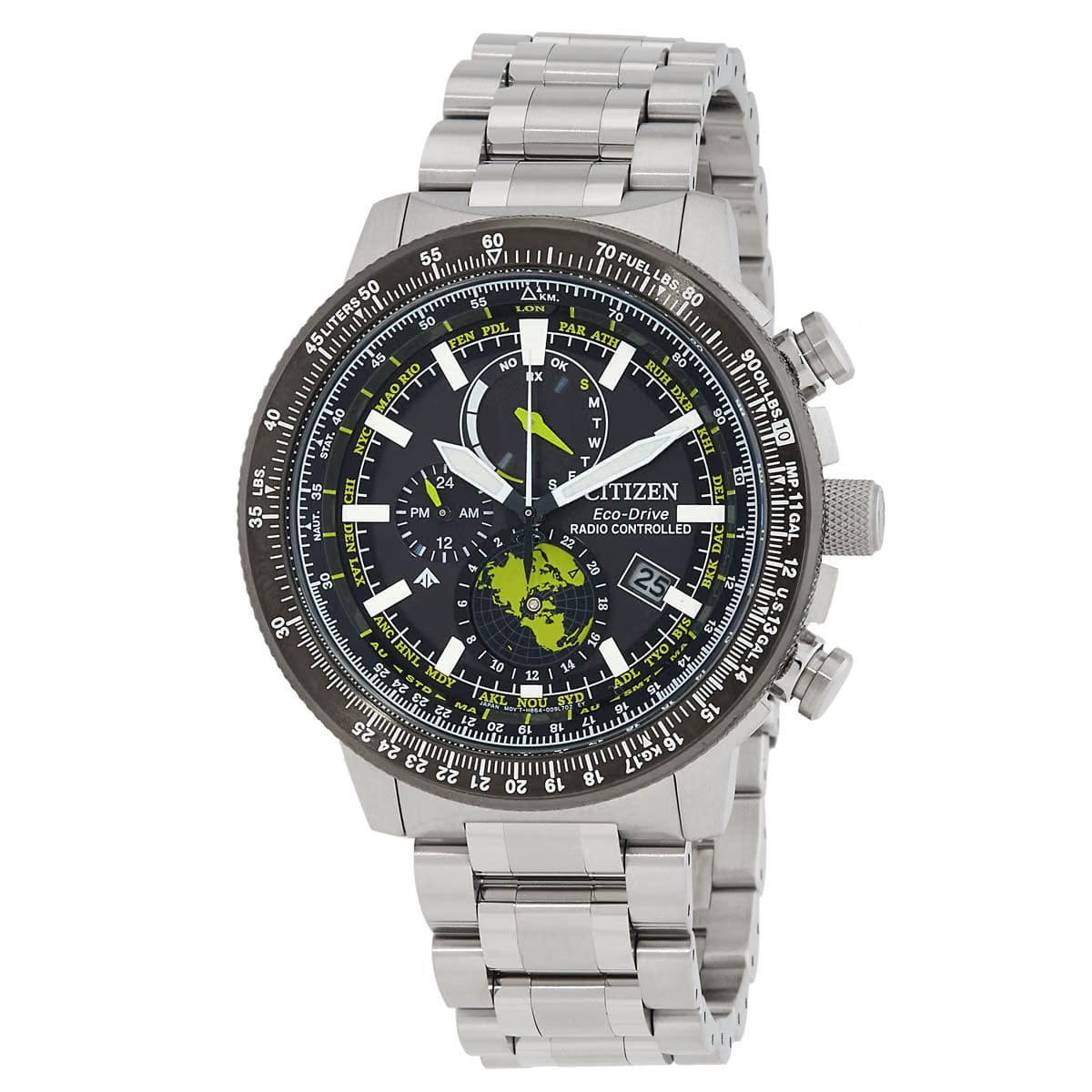 Citizen Promaster World Time Black Dial Mens Watch