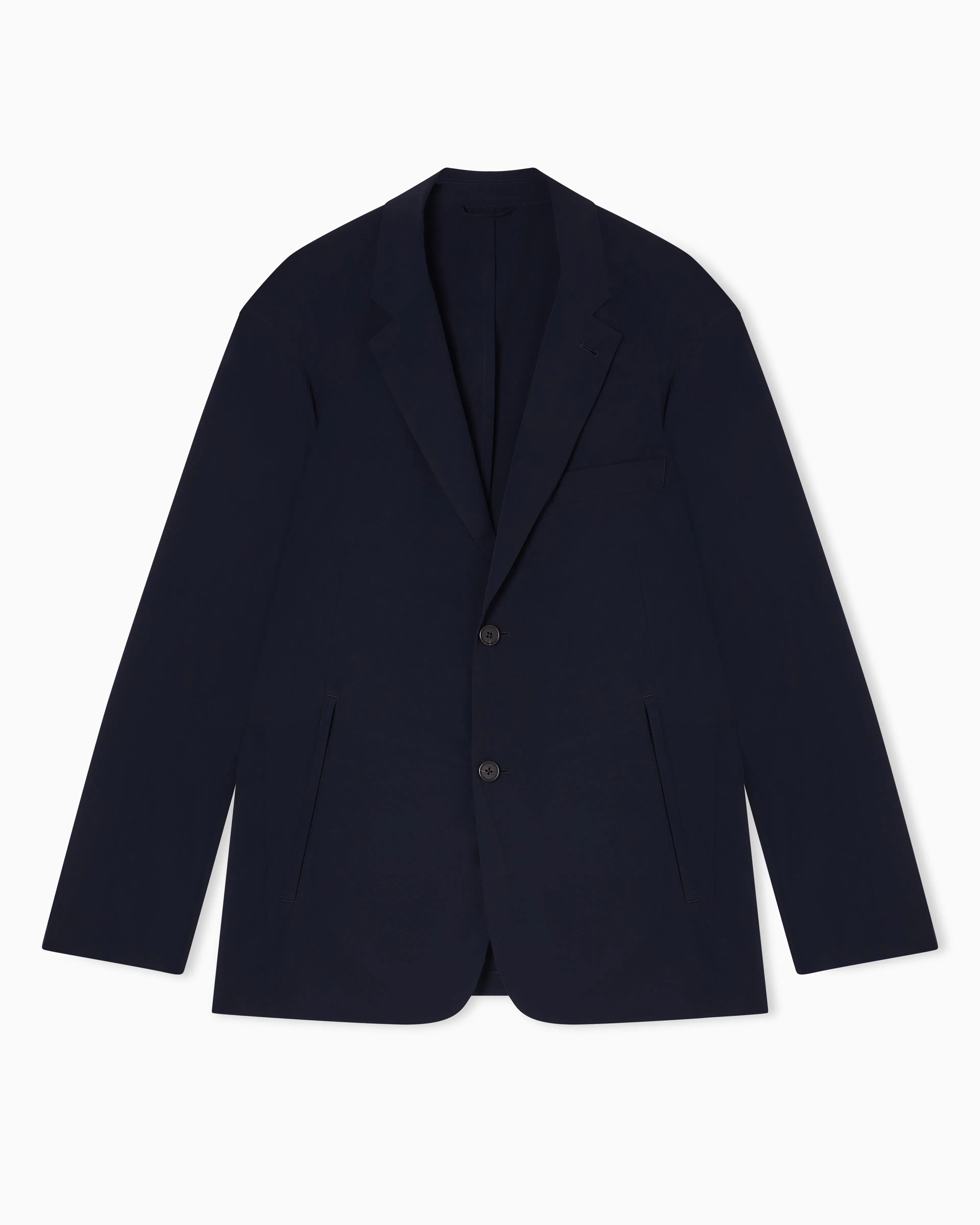 Emporio Armani Travel Essential stretch-nylon single-breasted blazer