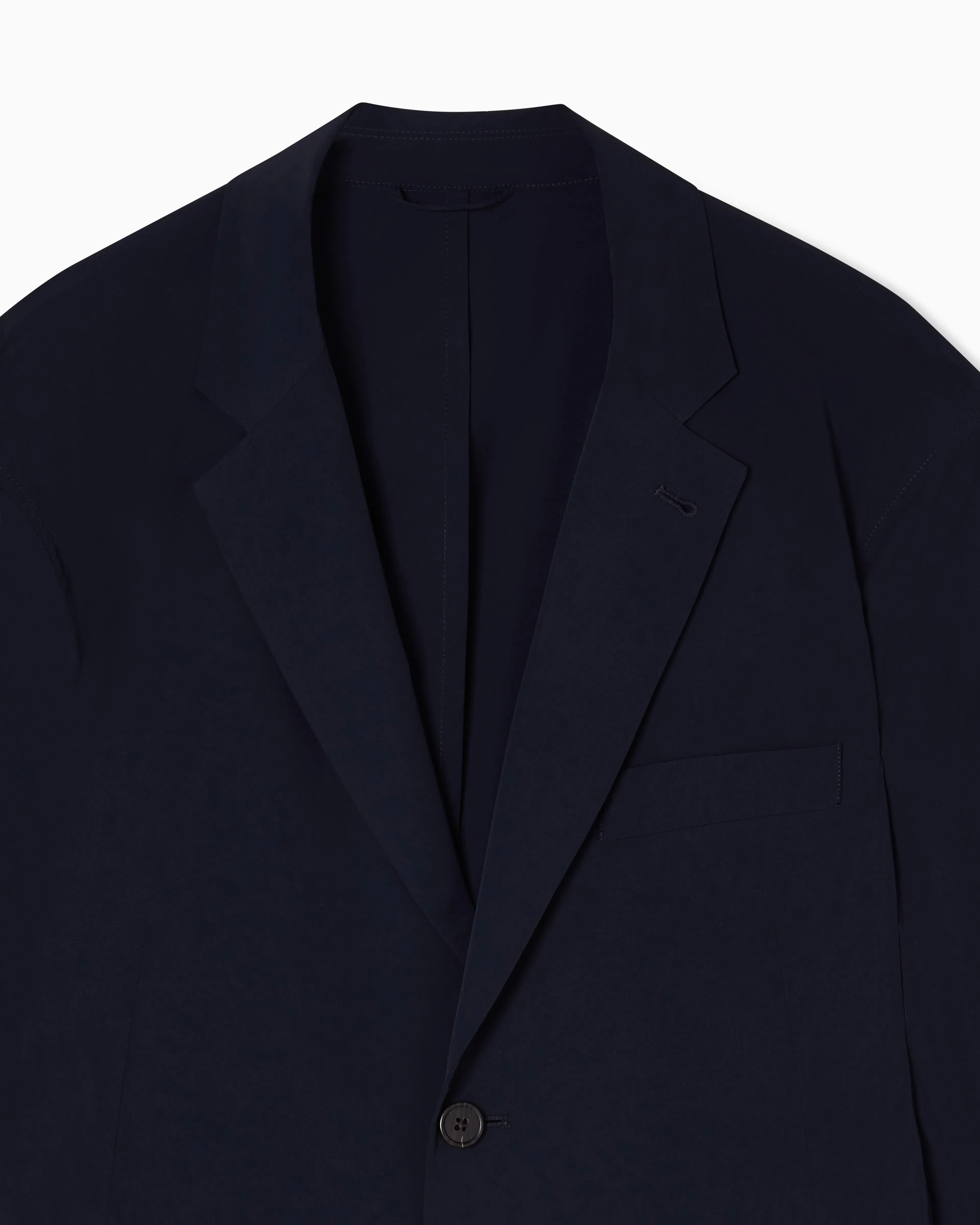 Emporio Armani Travel Essential stretch-nylon single-breasted blazer