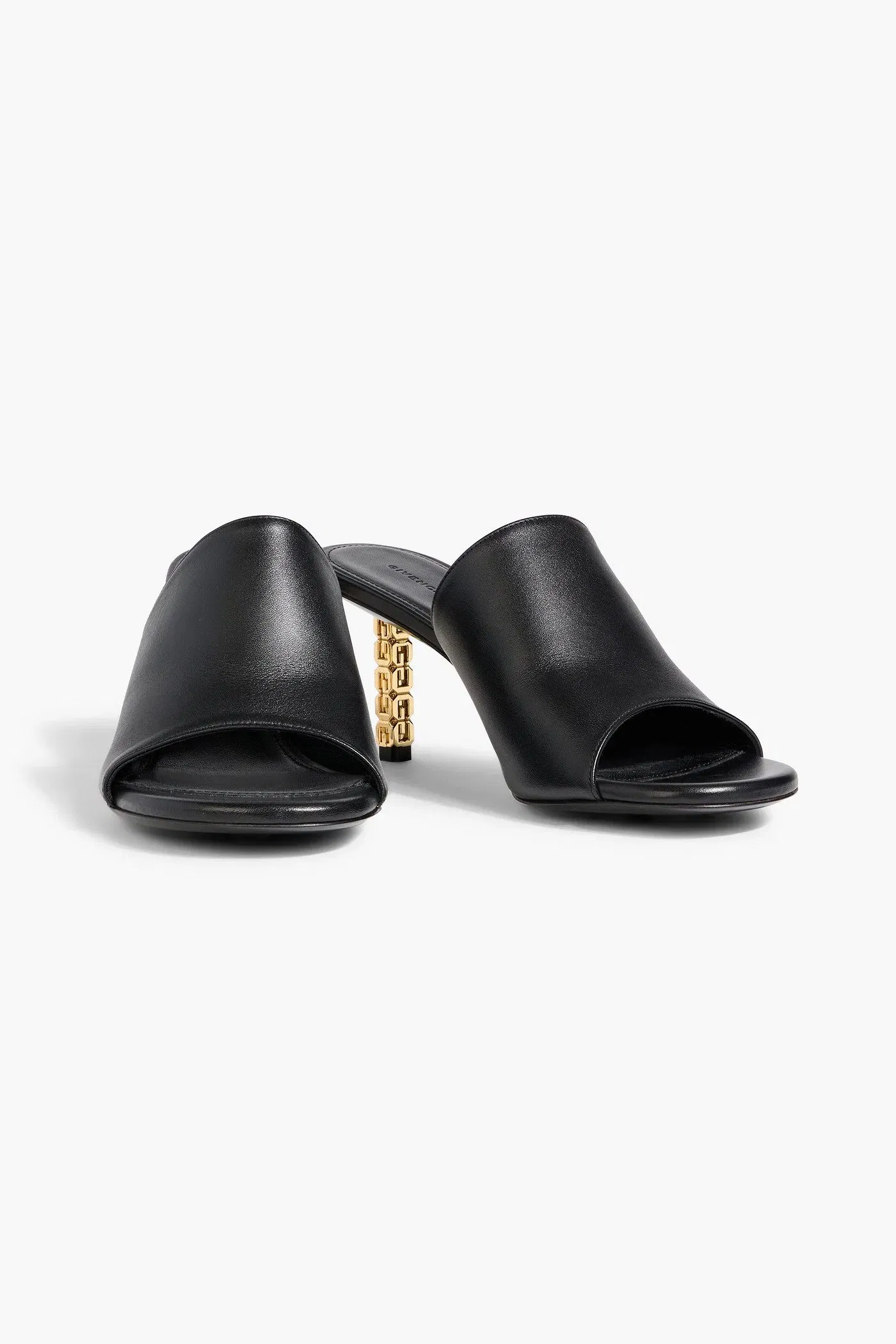 Givenchy G Cube Leather Mules Black Women's
