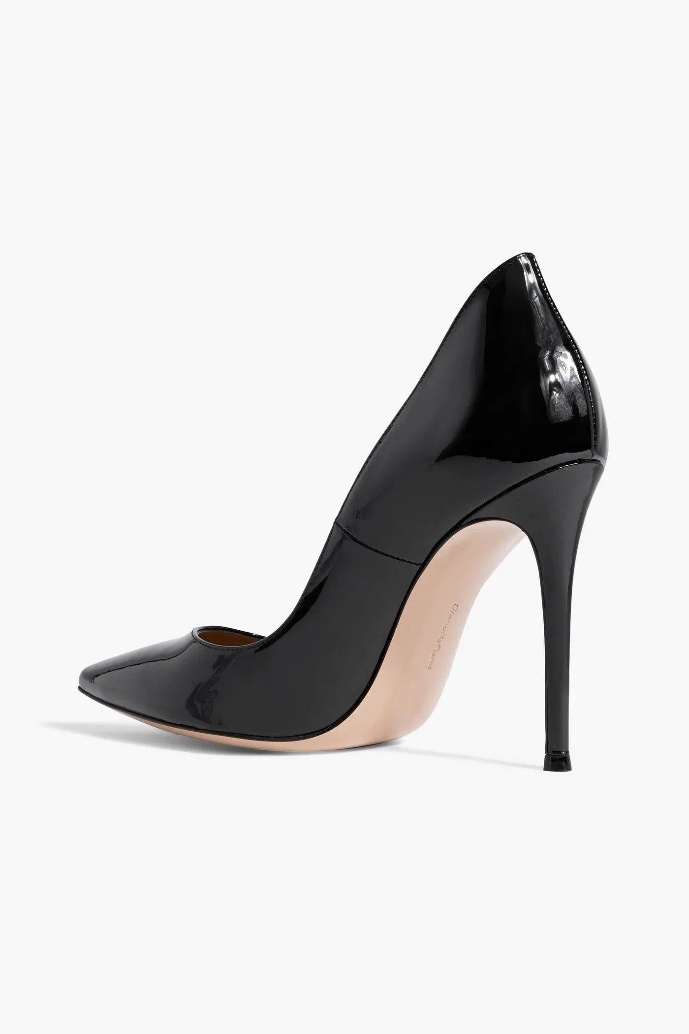 Gianvito Rossi Ellipsis Patent-Leather Pumps Black Women's