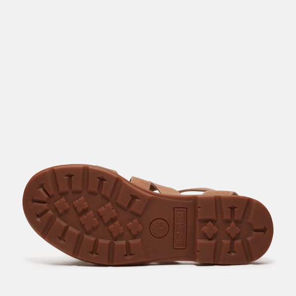 Timberland Calista Bay Fisherman Sandal Brown Full-Grain Women'S