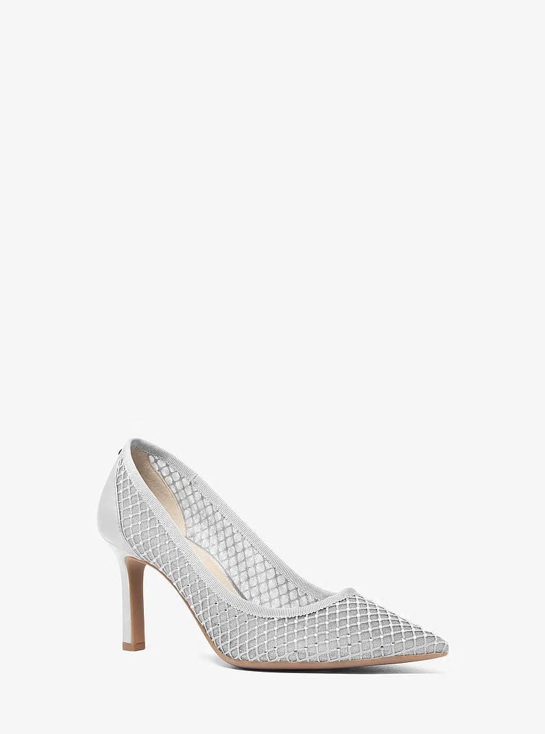 Michael Kors Willa Embellished Mesh Pump