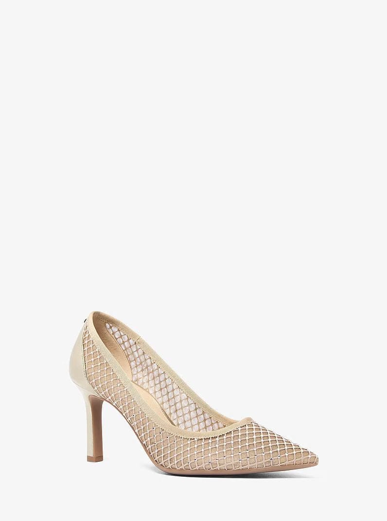 Michael Kors Willa Embellished Mesh Pump
