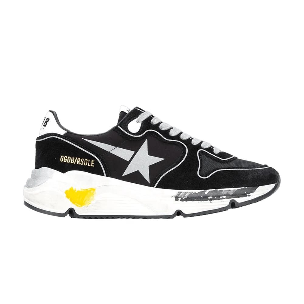 Golden Goose Wmns Running Sole 'Black Silver'