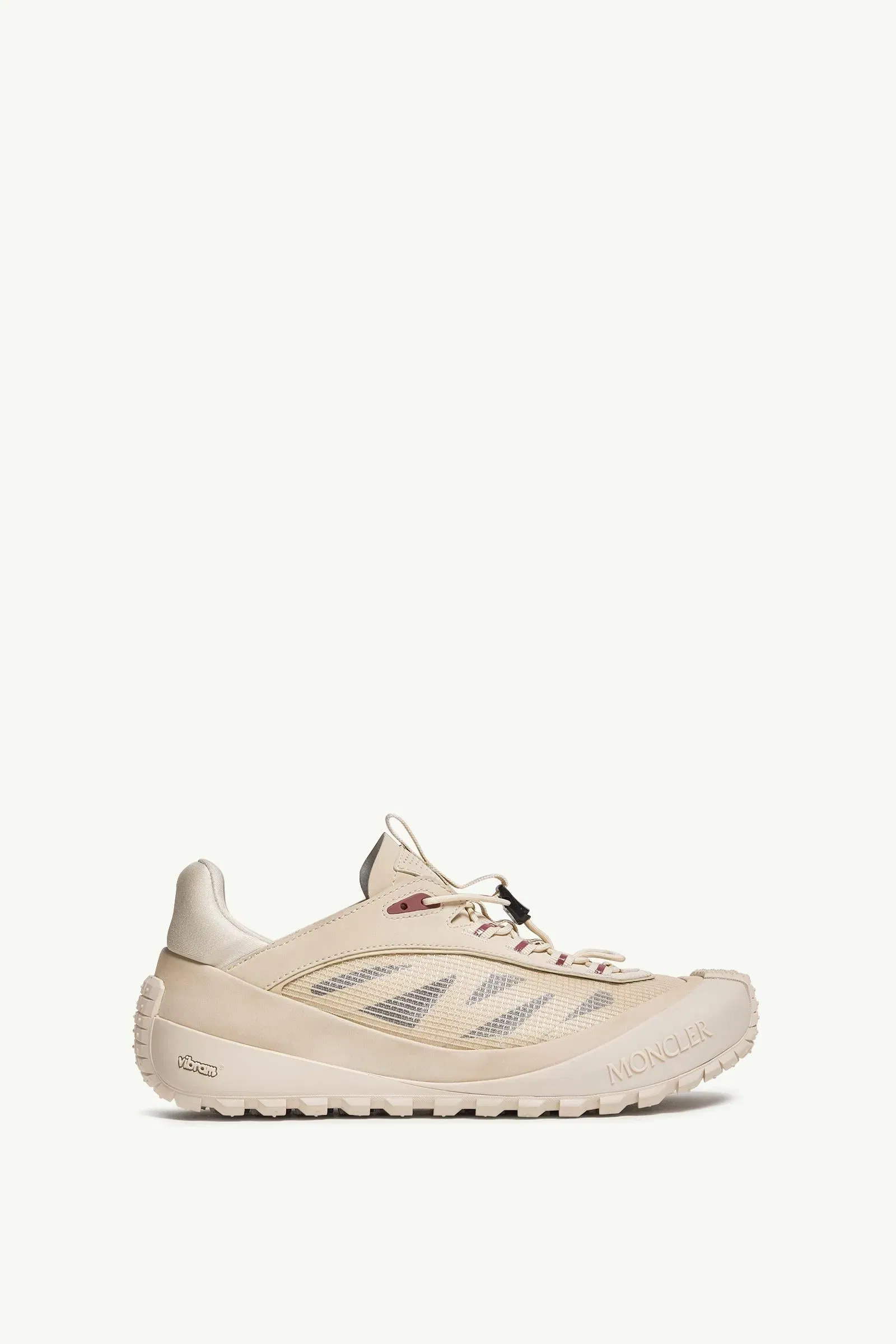 Moncler Trailgrip LP Suede & Nubuck Sneaker Light Beige