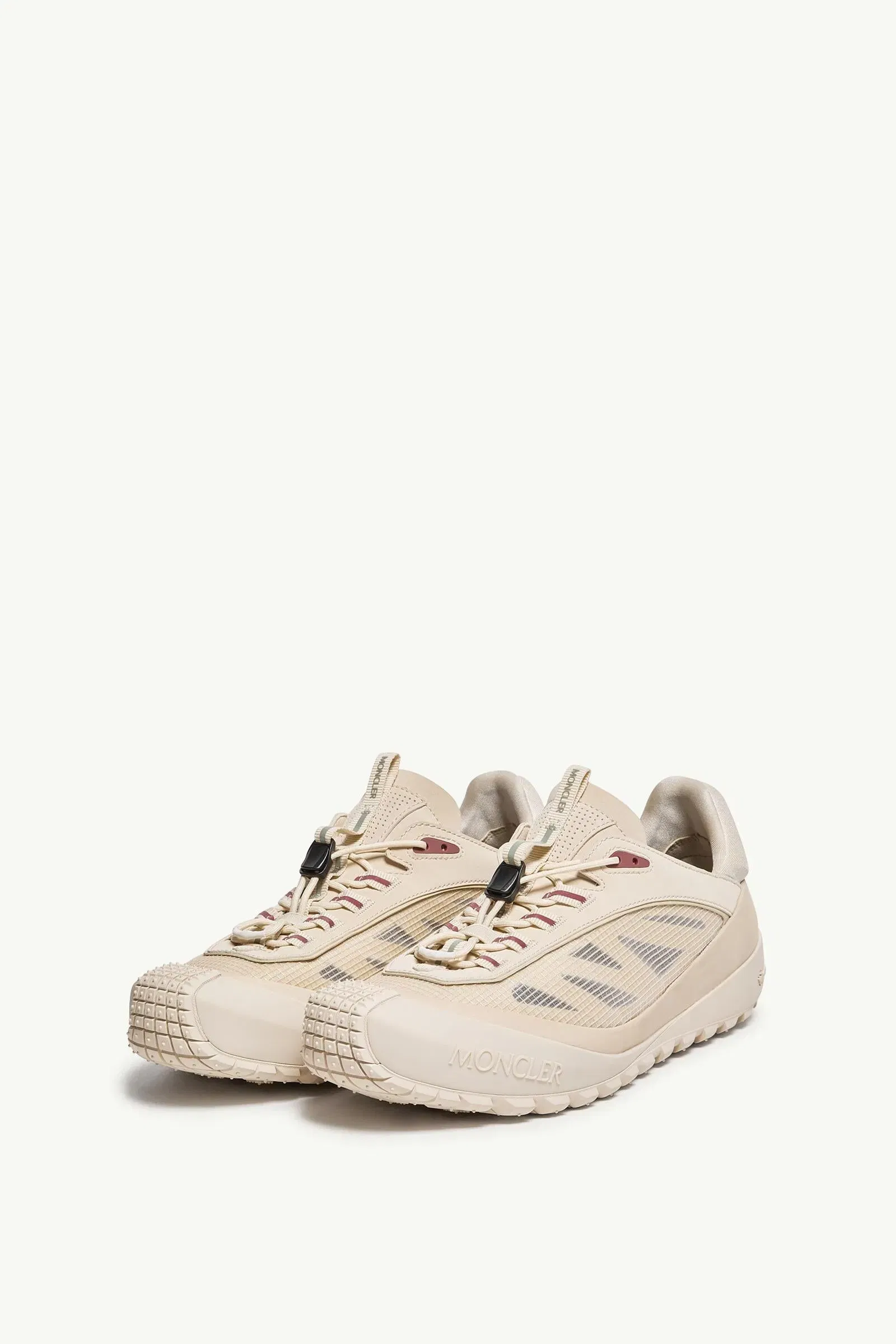 Moncler Trailgrip LP Suede & Nubuck Sneaker Light Beige