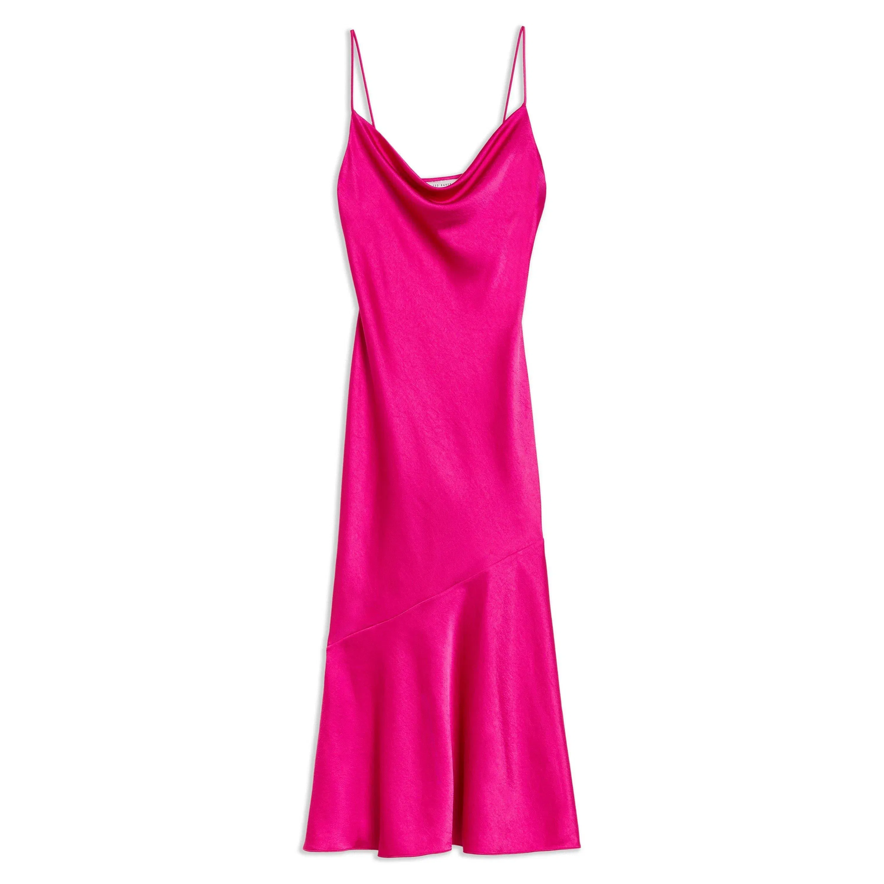 Tunca Satin Midi Slip Dress
