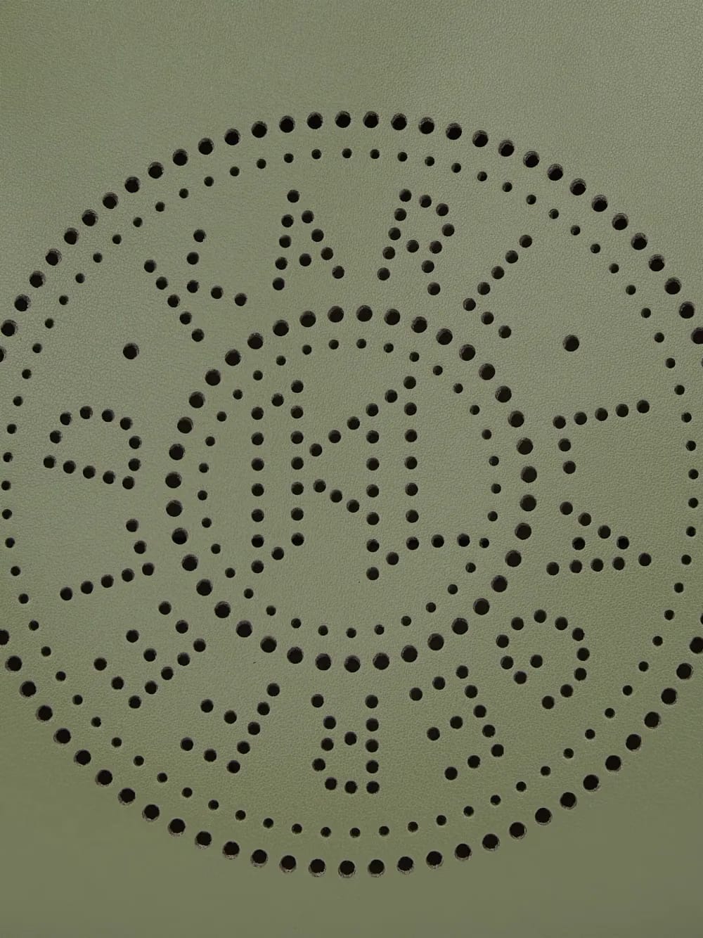 logo-perforated moon shoulder bag