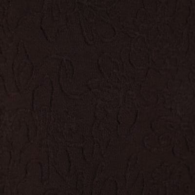 Brown Jacquard Short Sleeve Boxy T-shirt