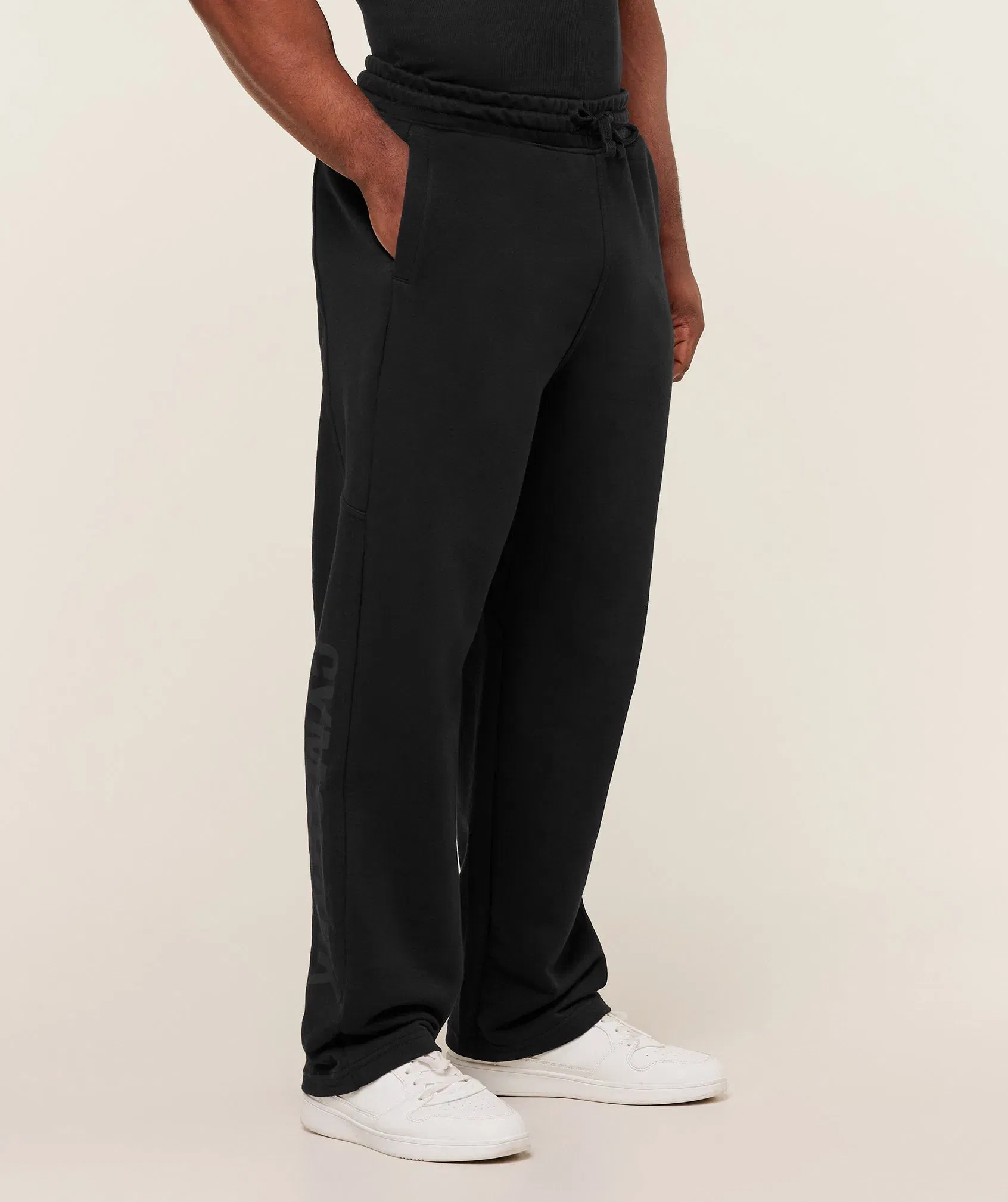 Gymshark Power Straight Leg Pants - GS Black/GS Asphalt Grey