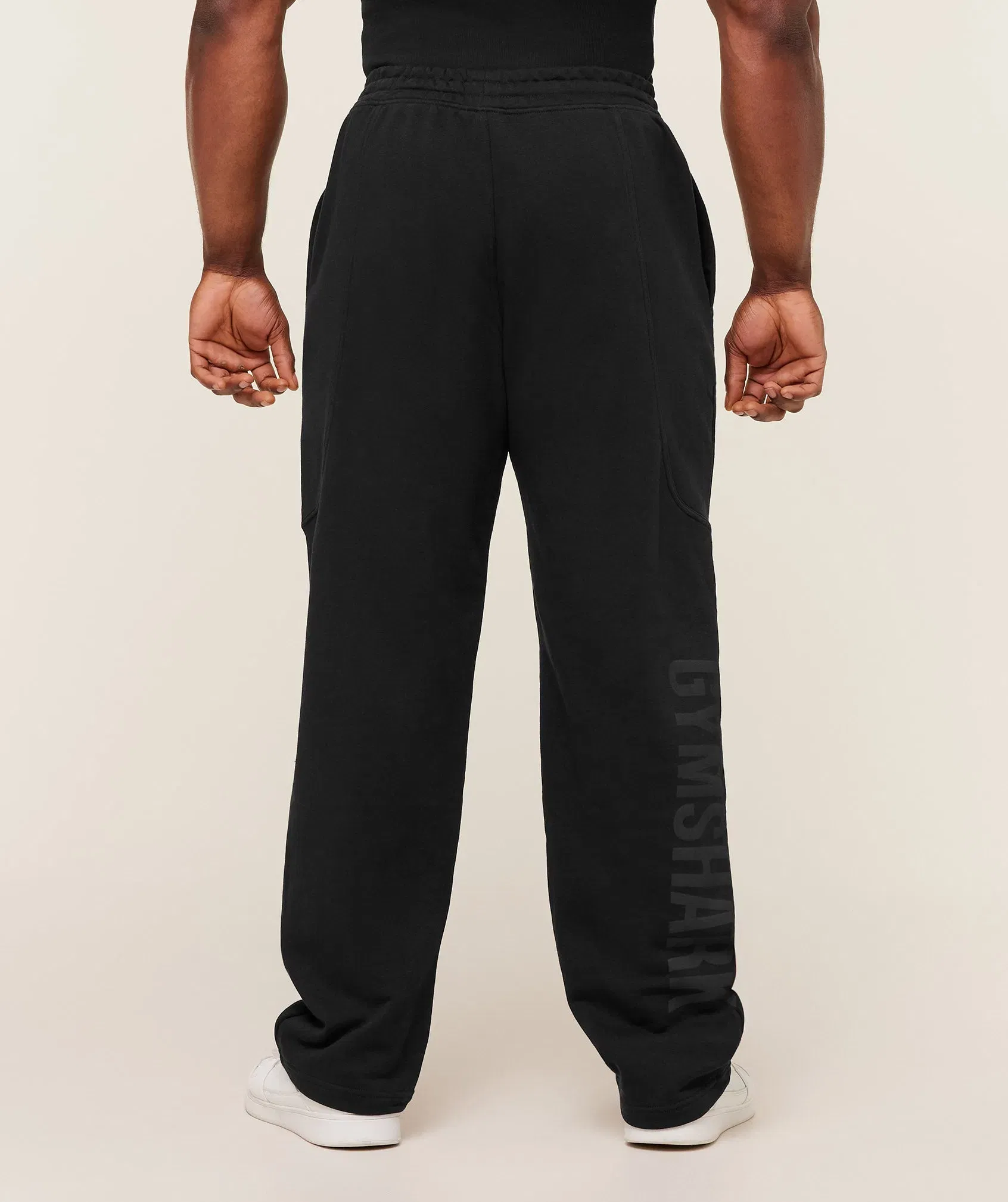 Gymshark Power Straight Leg Pants - GS Black/GS Asphalt Grey