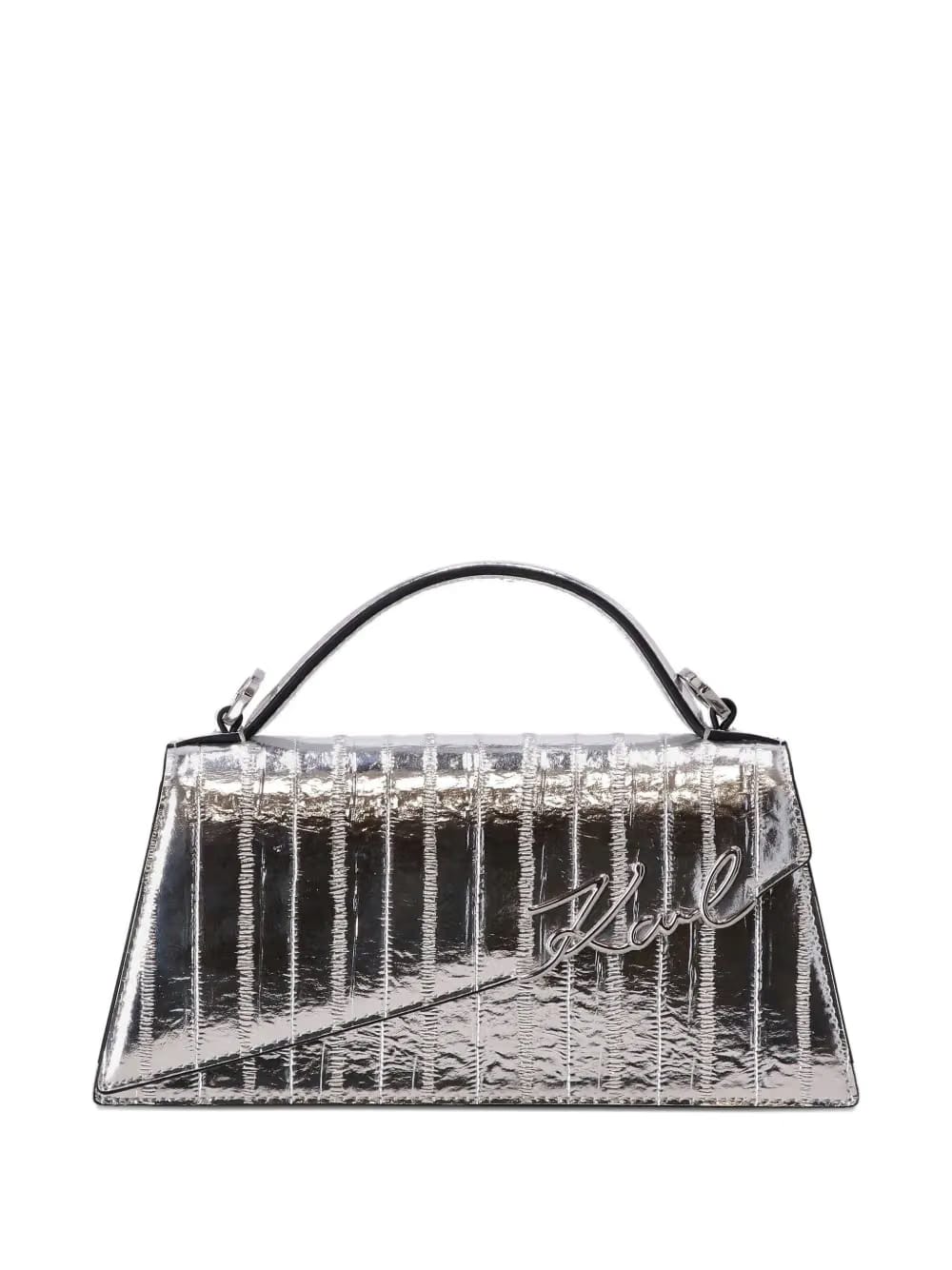 metallic tote bag