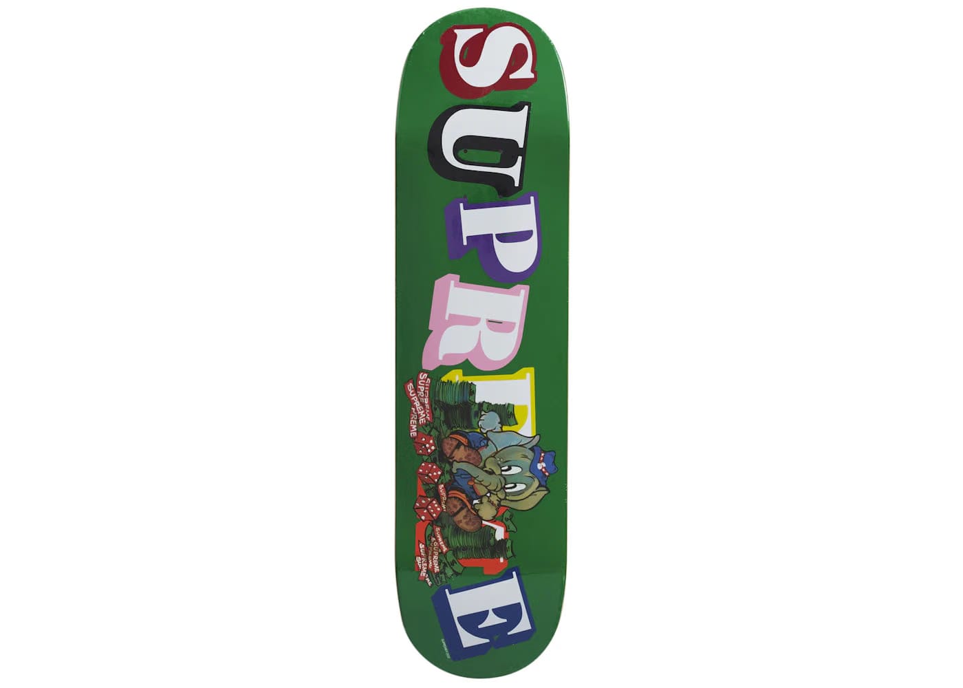 Supreme Elephant Skateboard Deck Green