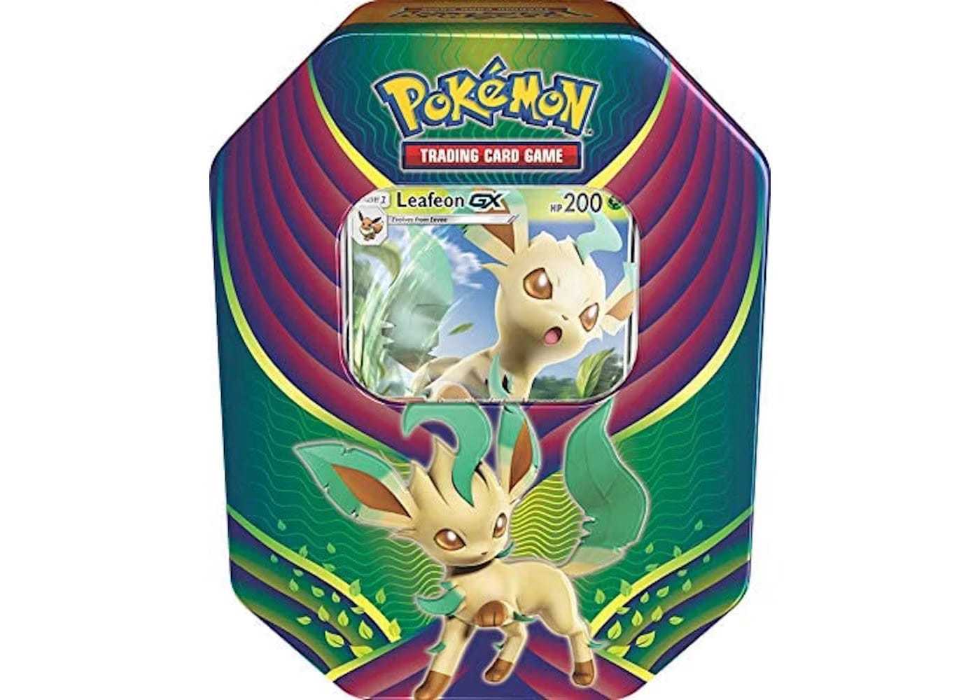 2018 Pokemon Tcg Evolution Celebration Tin Leafeon Gx