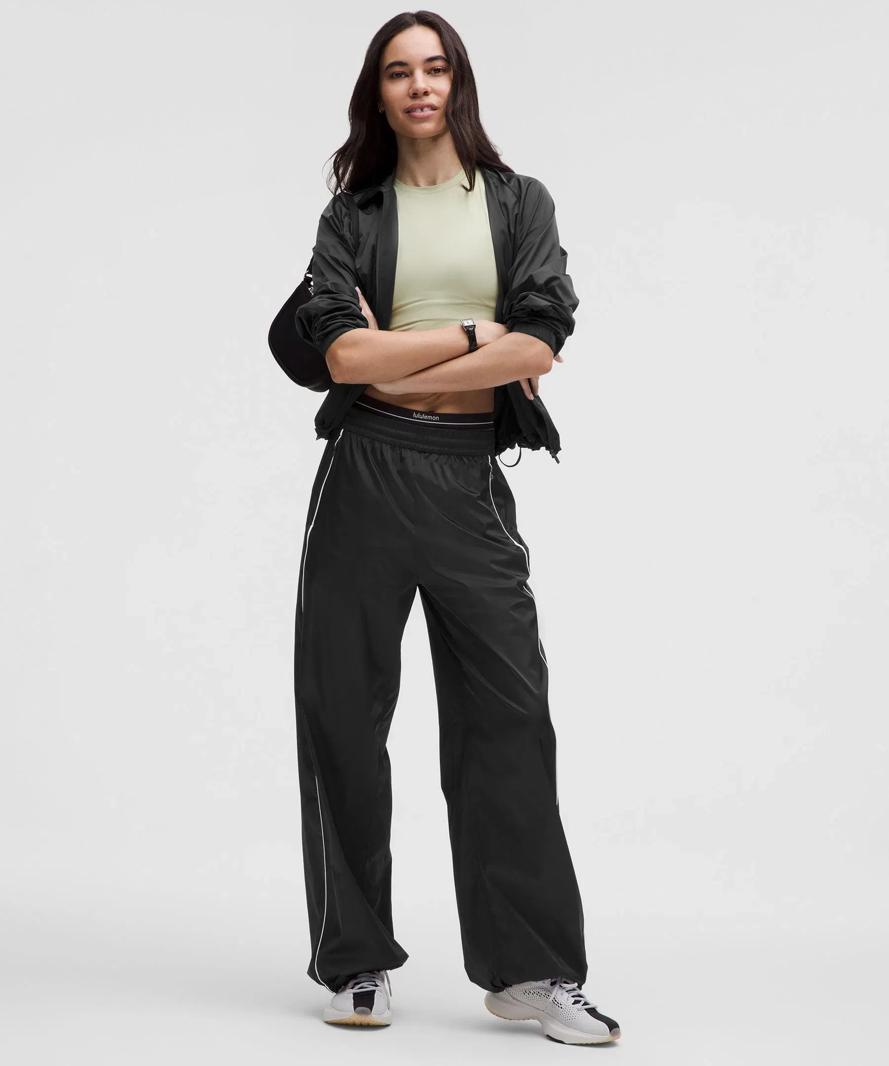 Lululemon Stretch Satin Nylon Mid-Rise Pant