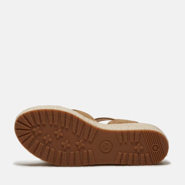 Timberland Santorini Sun Backstrap Sandal Beige Suede Women'S