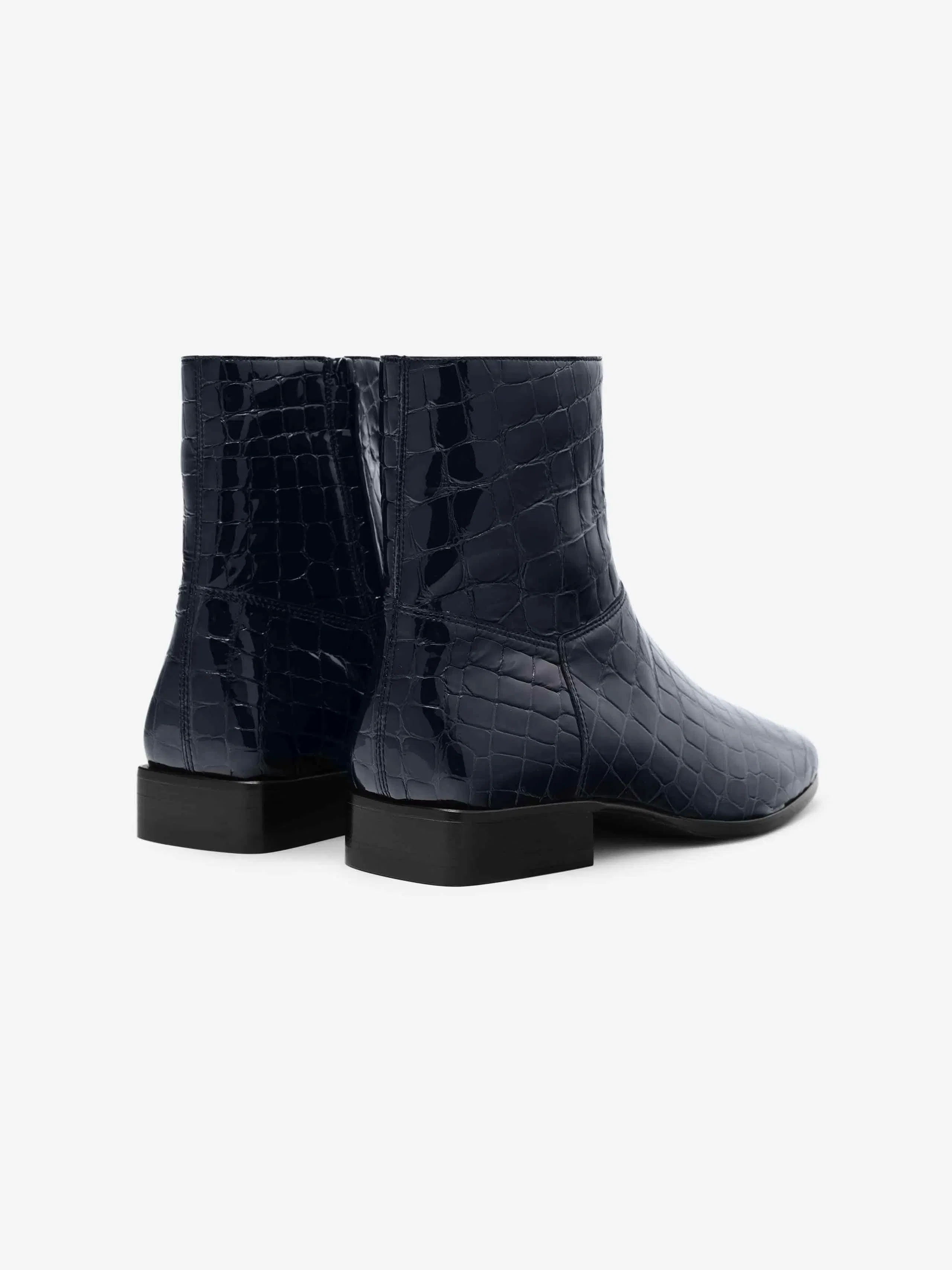 Essentials Croc Printed Ankle Boot Midnight Blue