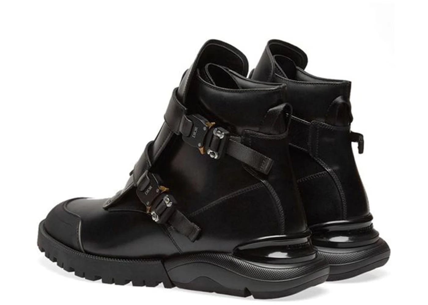 Dior Buckle Military Combat Boot Black