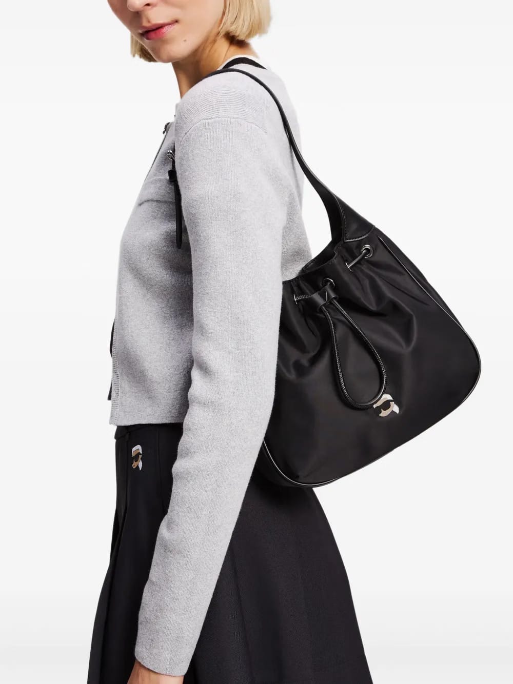 Ikon drawstring shoulder bag