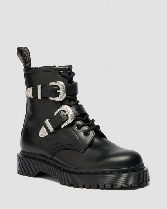 Dr Martens 1460 Western Buckle - Black Atlas
