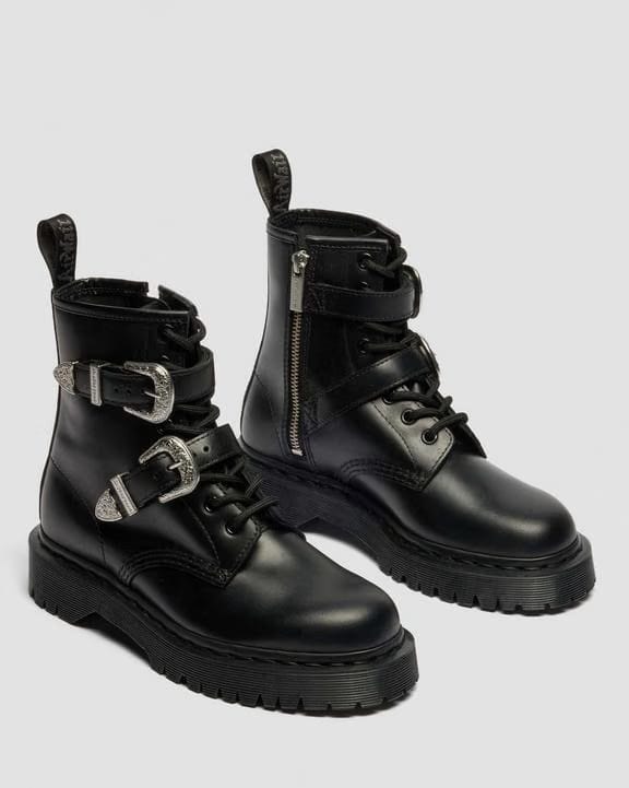 Dr Martens 1460 Western Buckle - Black Atlas