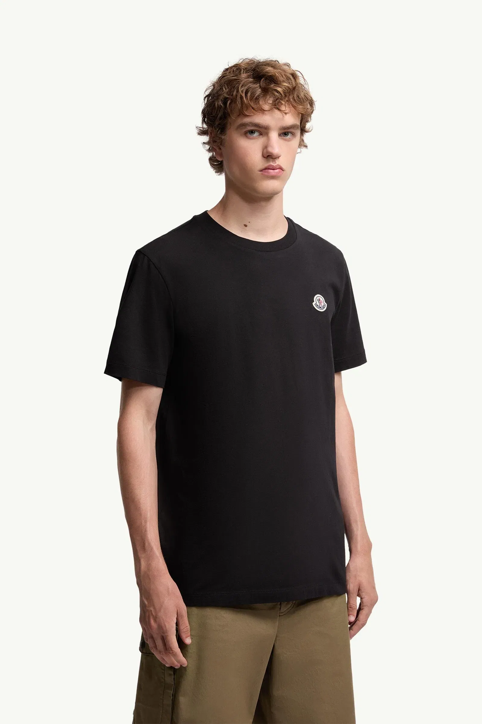 Moncler Logo Patch Cotton T-Shirt (Pack Of Three) Black Black