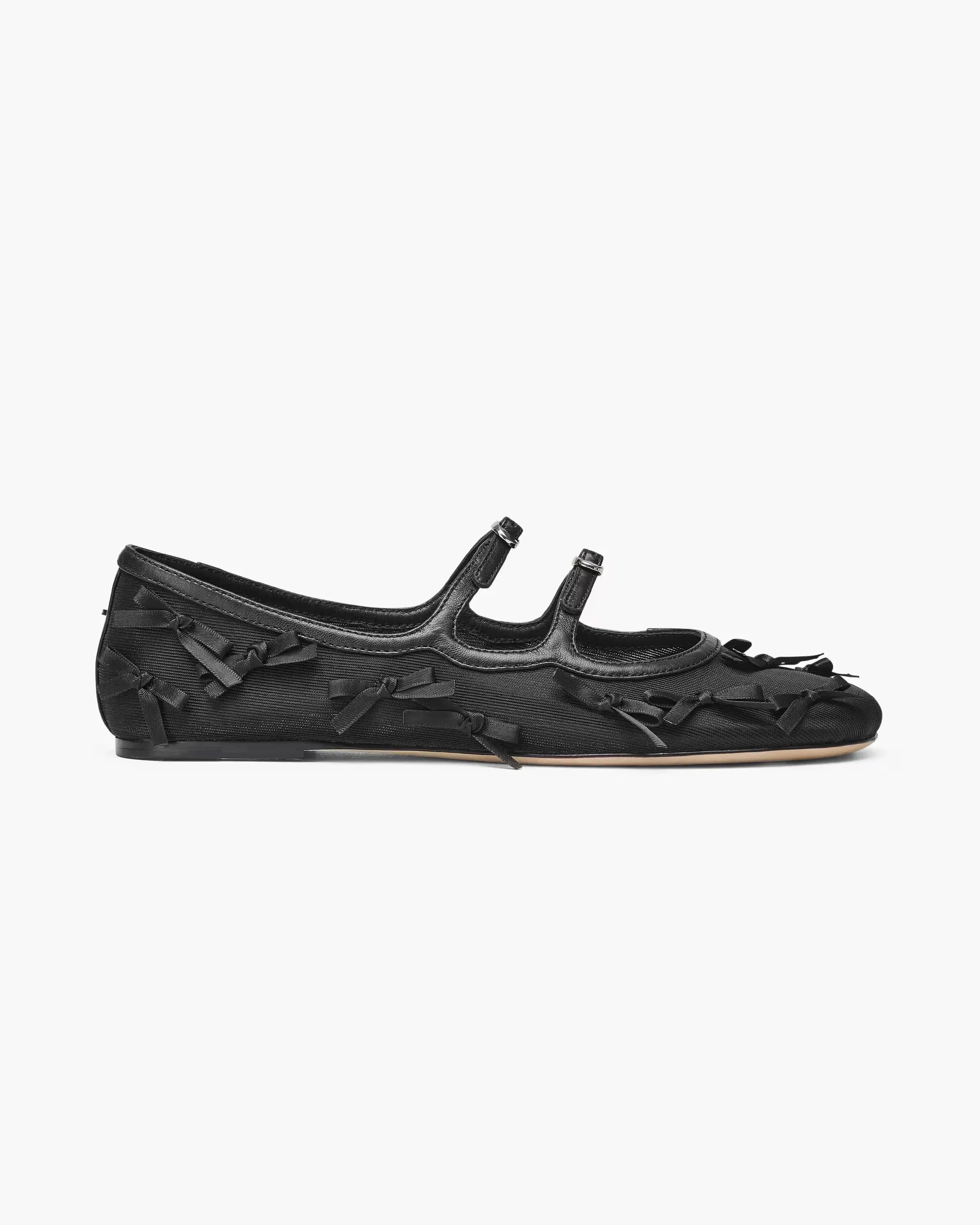 Marc Jacobs The Bow Mesh Kiki Ballerina Black