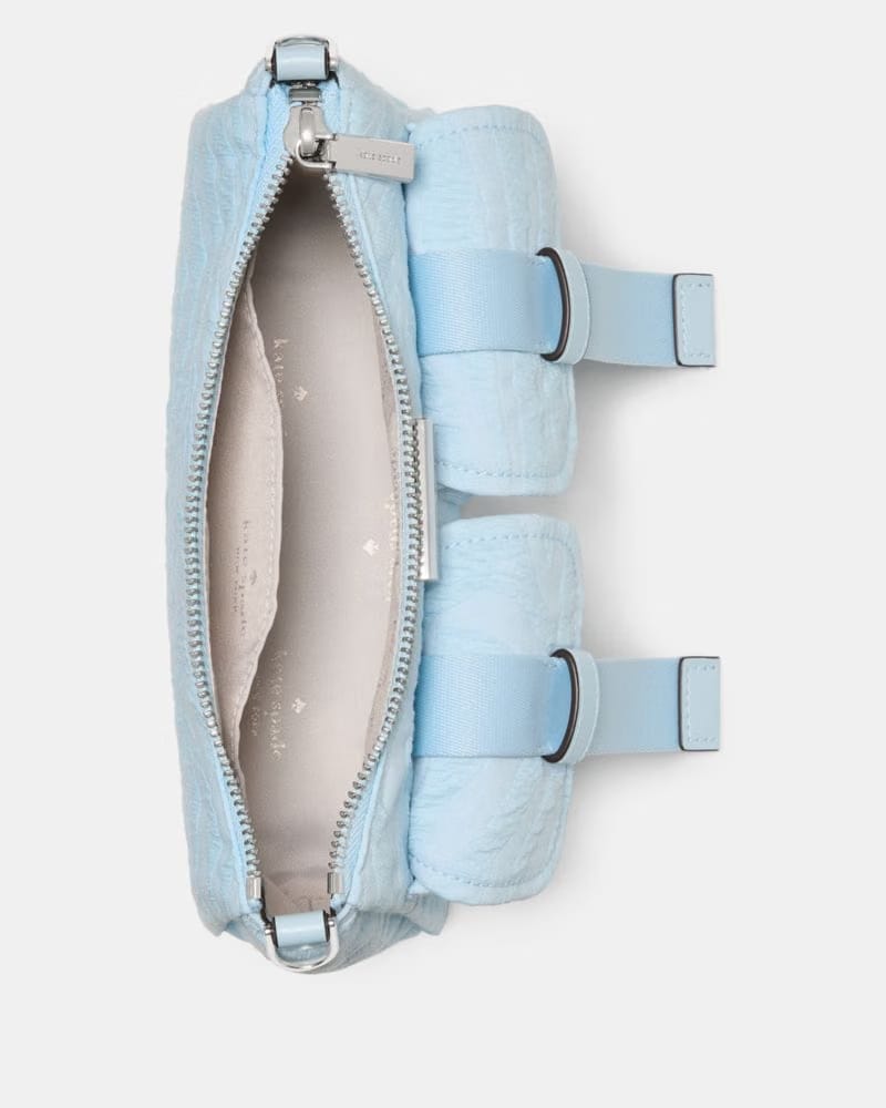 KateSpade Carter Zebra Cargo Crossbody Bag Blue Multicolor
