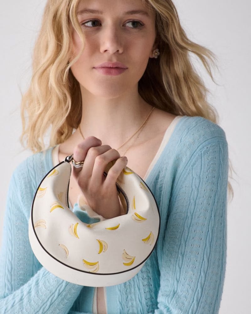 KateSpade Duo Banana Crossbody Bag Cream Multi