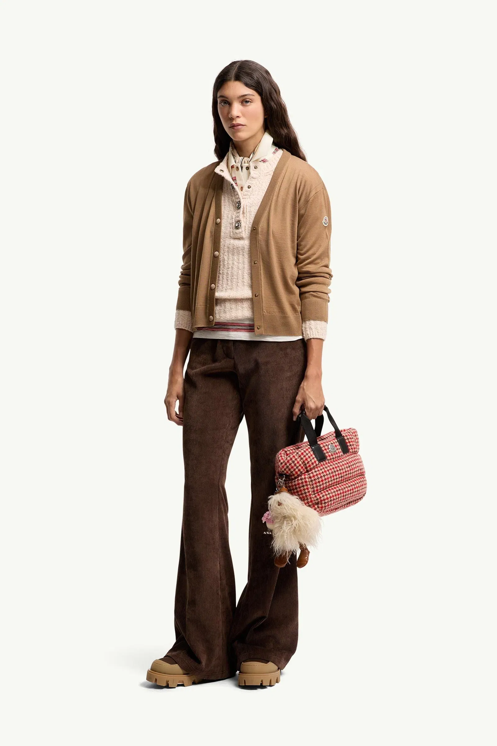 Moncler Wool Cardigan Beige Beige