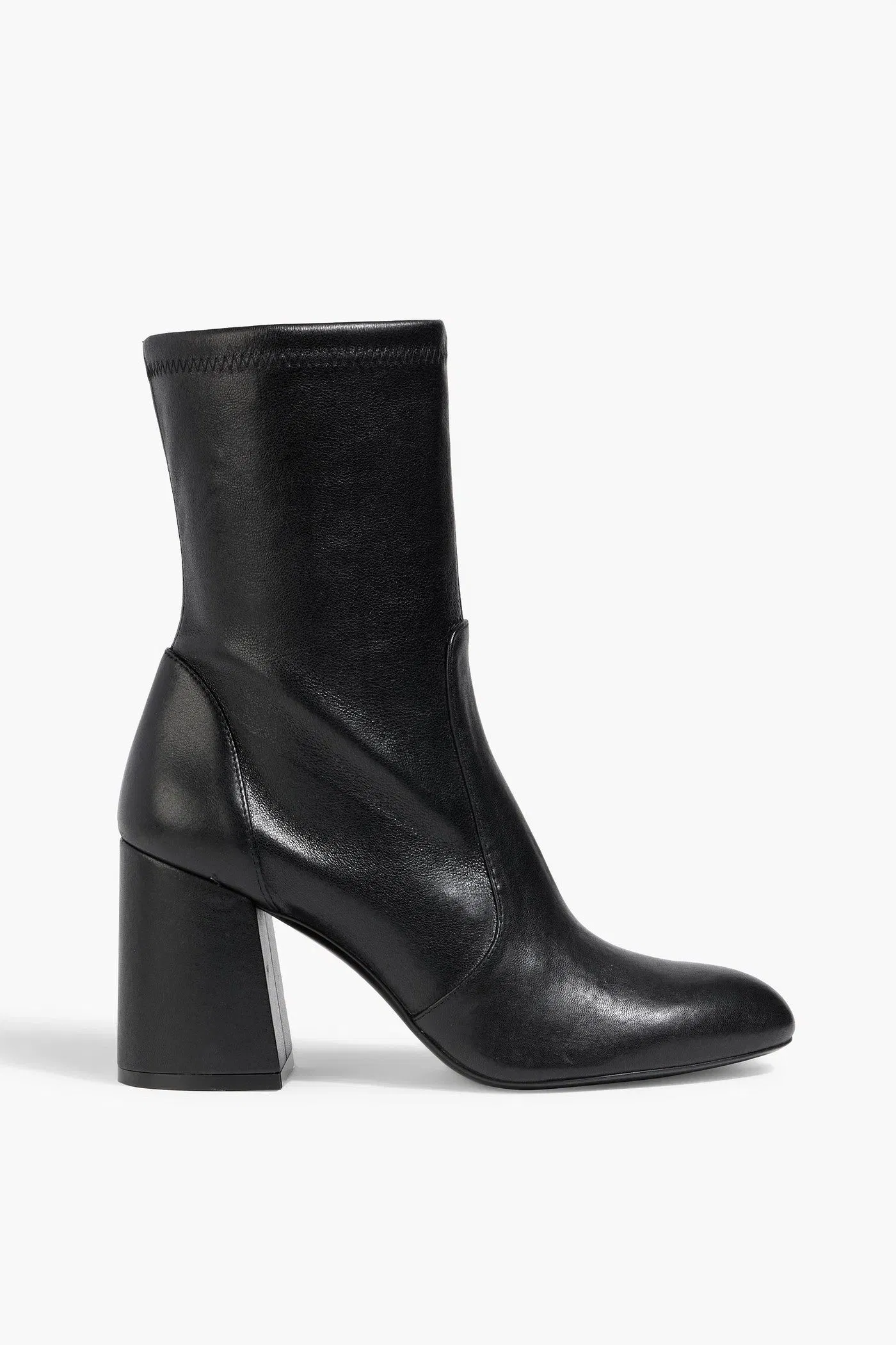 Stuart Weitzman Stretch-Leather Ankle Boots Black Women's