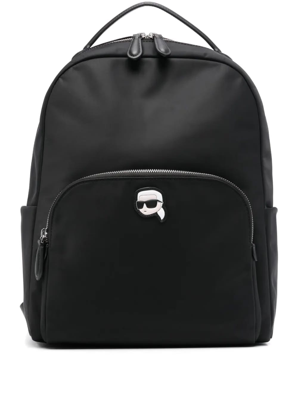 logo-print backpack