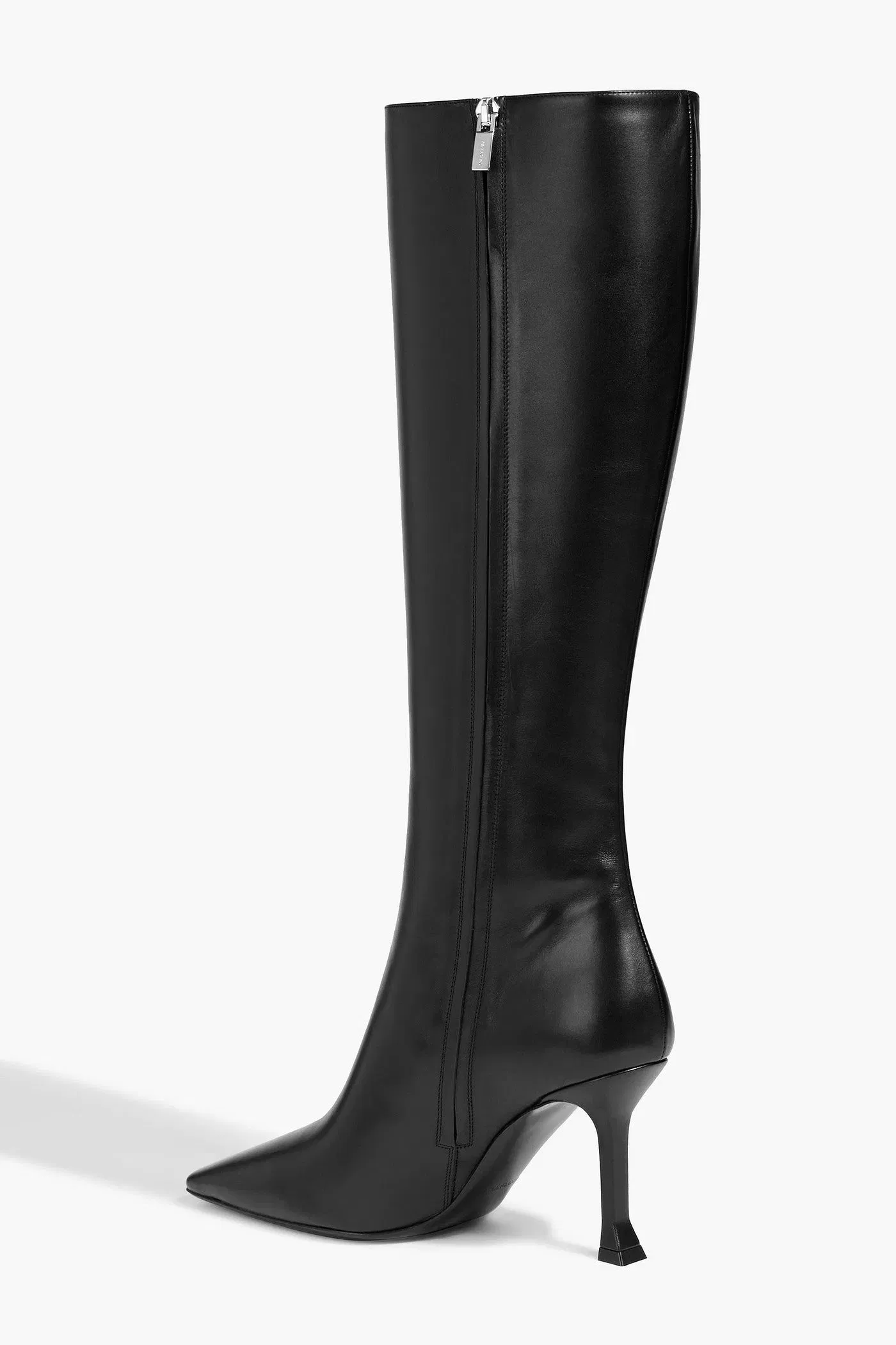 Ferragamo Saskia Leather Knee Boots Black Women's
