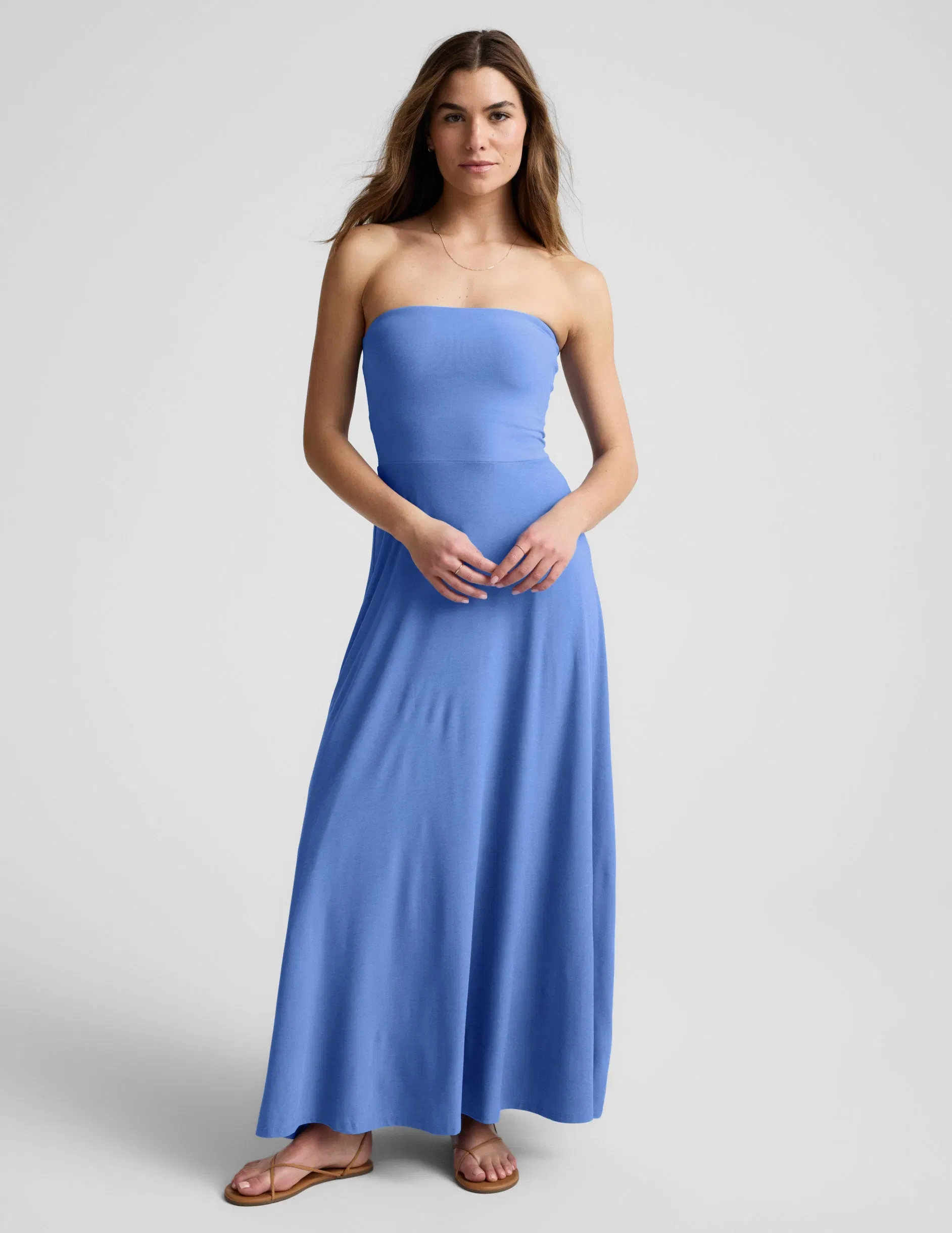 Beyond Yoga Featherweight Strapless Maxi Dress Women's