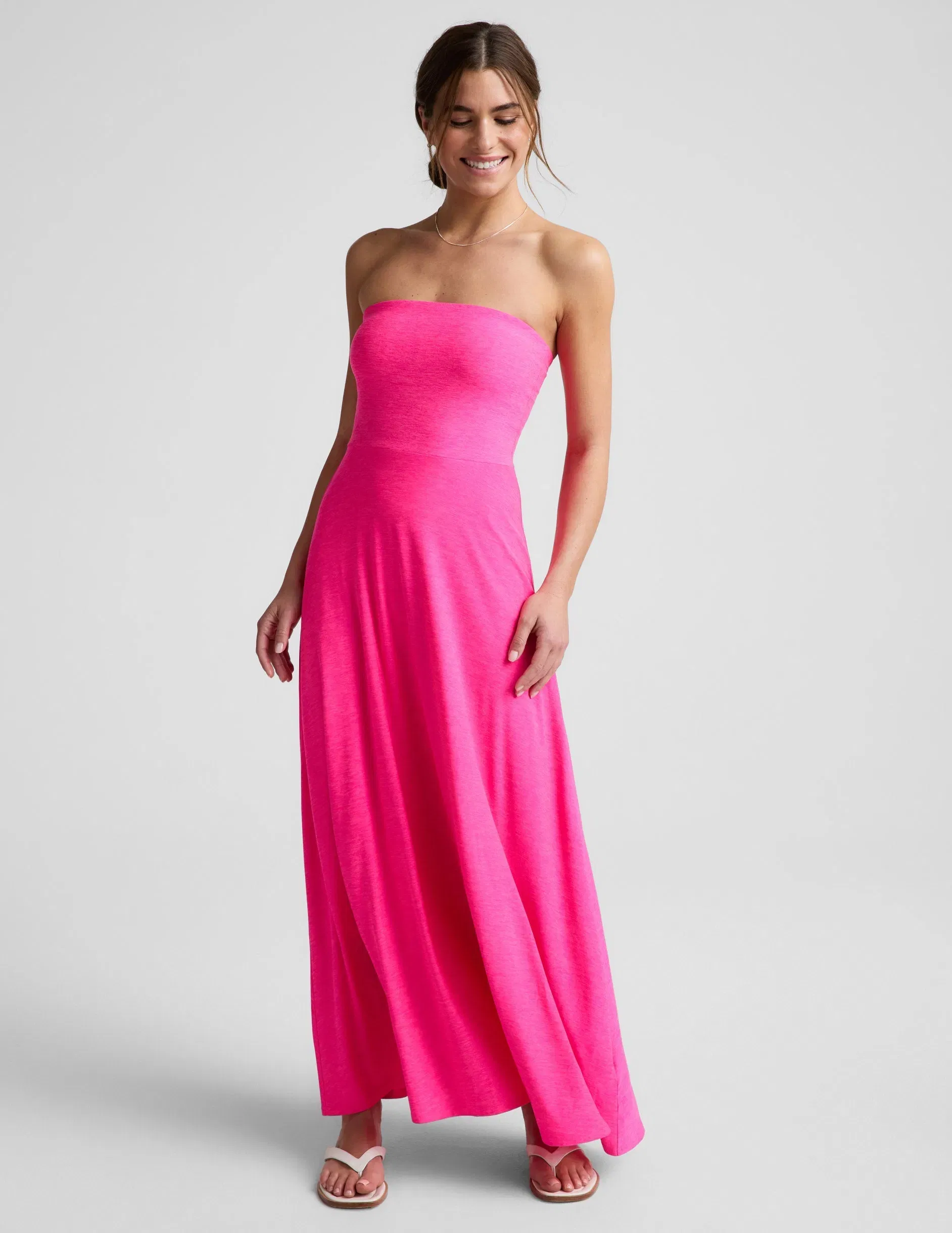 Beyond Yoga Featherweight Strapless Maxi Dress Women's