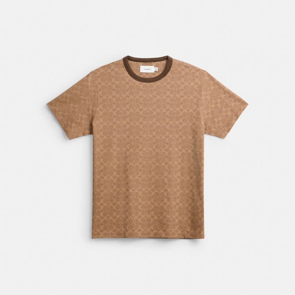 Coach Signature T-Shirt Tan Signature