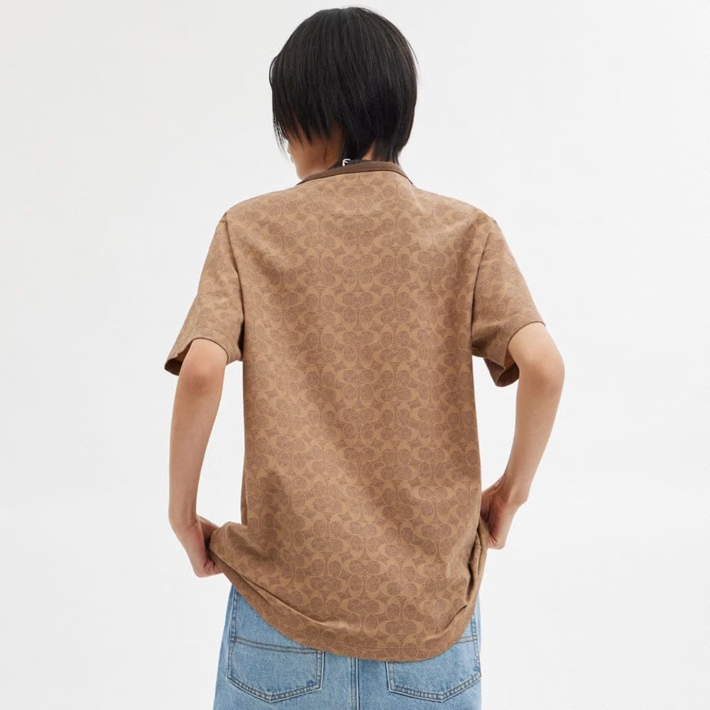Coach Signature T-Shirt Tan Signature