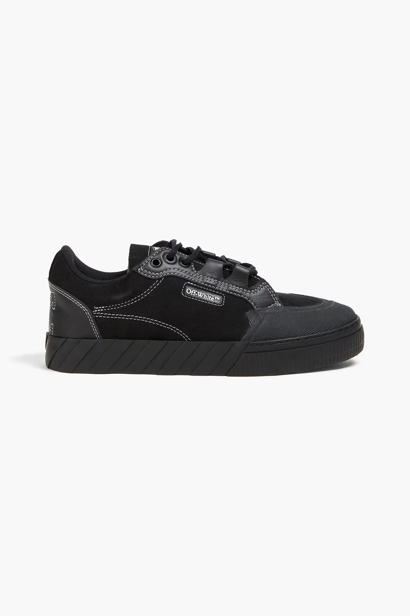 Off-White Out Of Office Suede And Leather Sneakers Black