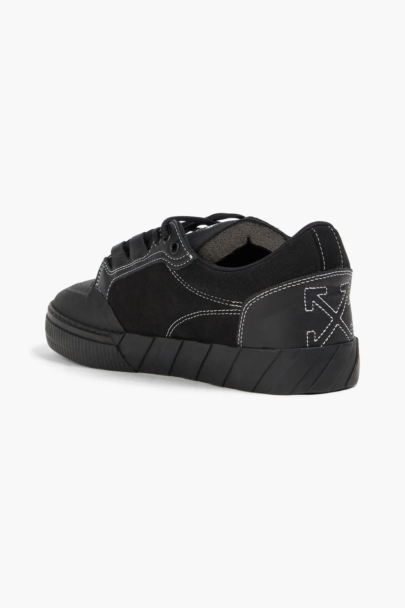 Off-White Out Of Office Suede And Leather Sneakers Black