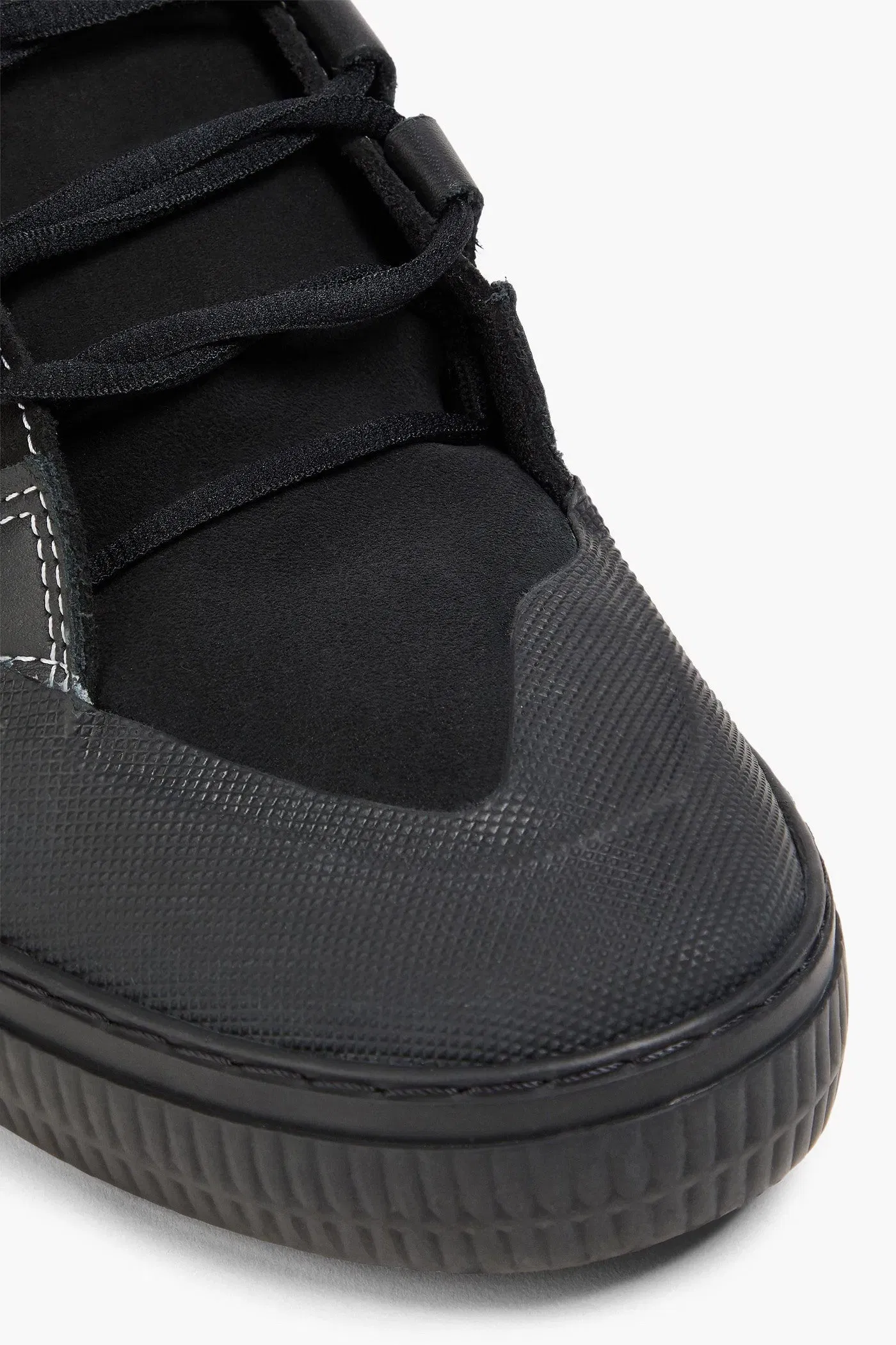 Off-White Out Of Office Suede And Leather Sneakers Black