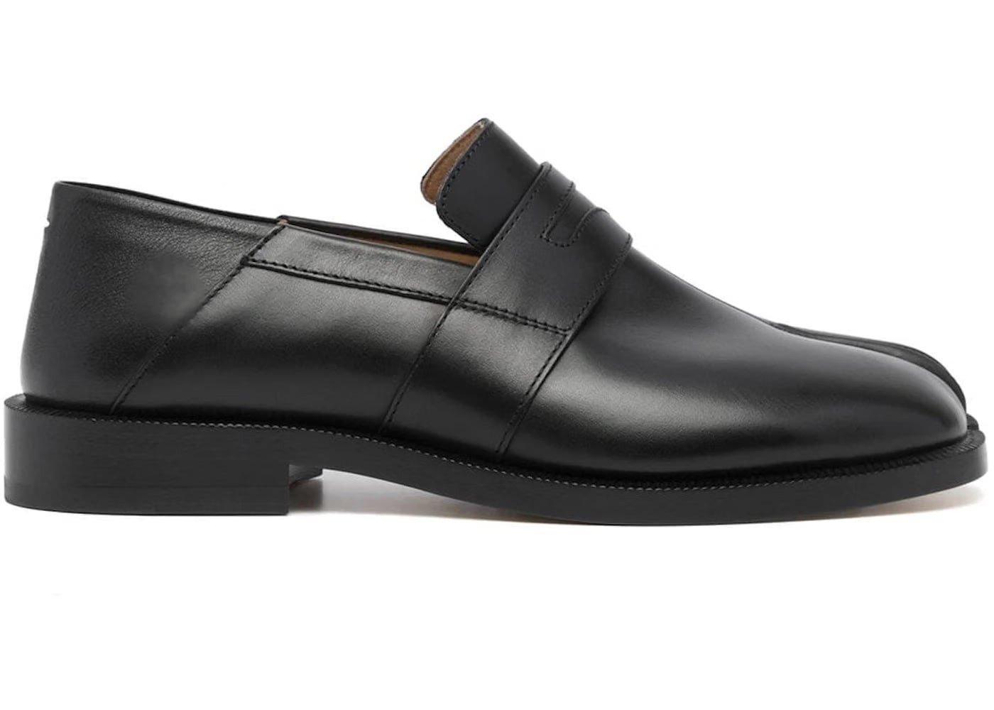 Maison Margiela Tabi Penny Loafters Foldable Back Slip On Black Womens
