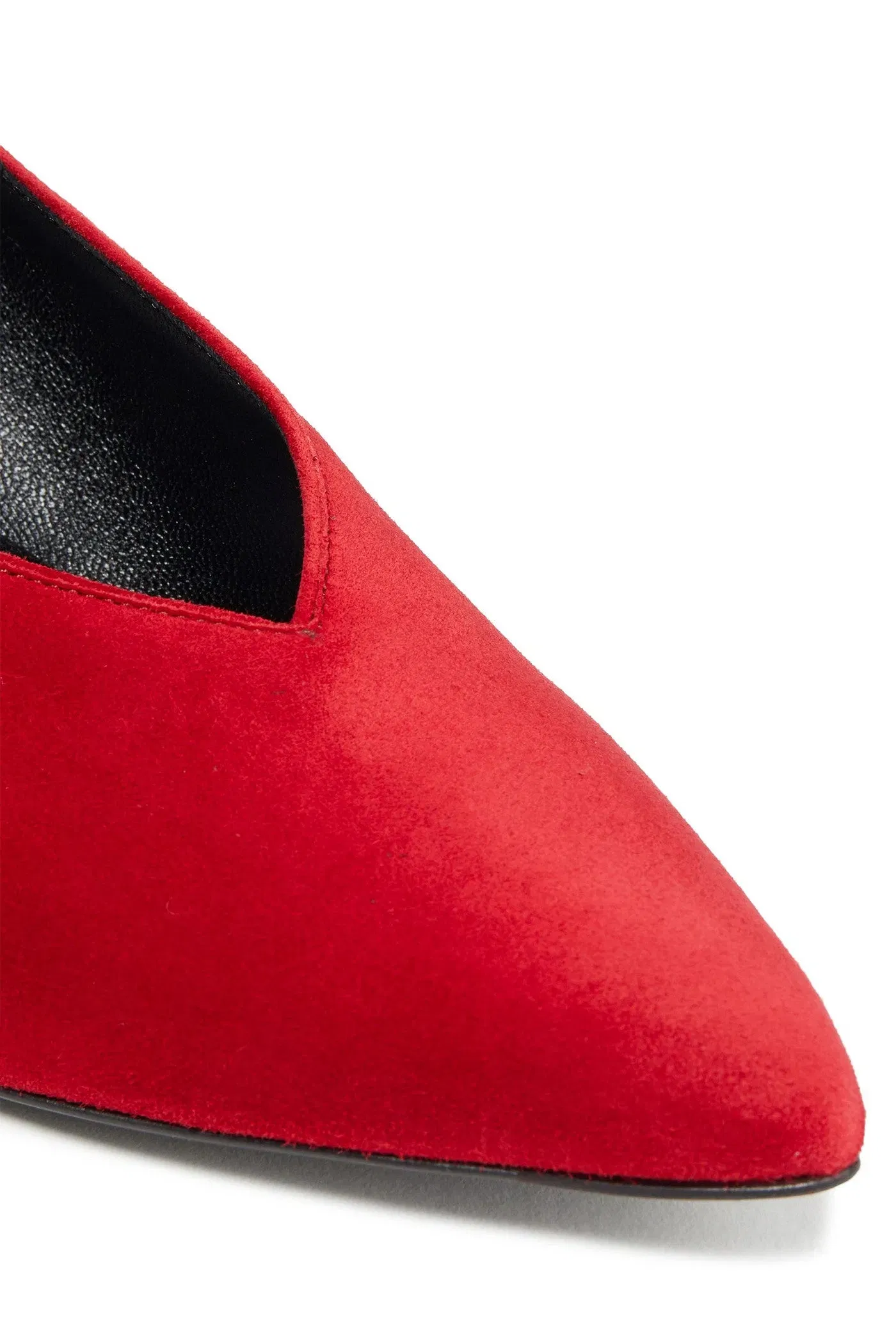 Roger Vivier Choc Real Suede Pumps Red Women's