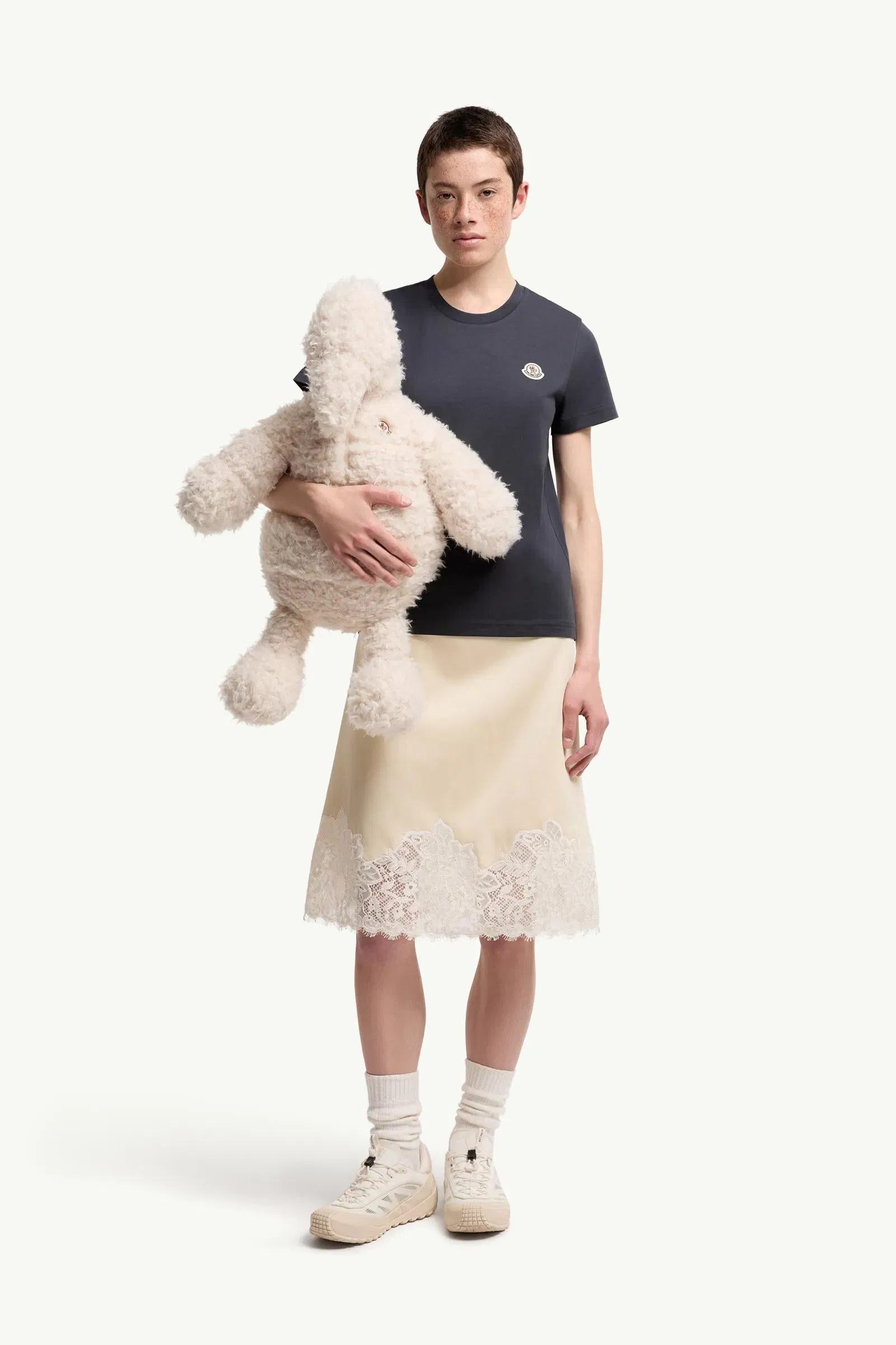 Moncler Logo Patch Cotton T-Shirt (Pack Of Three) Blue & White & Grey Blue & White & Grey