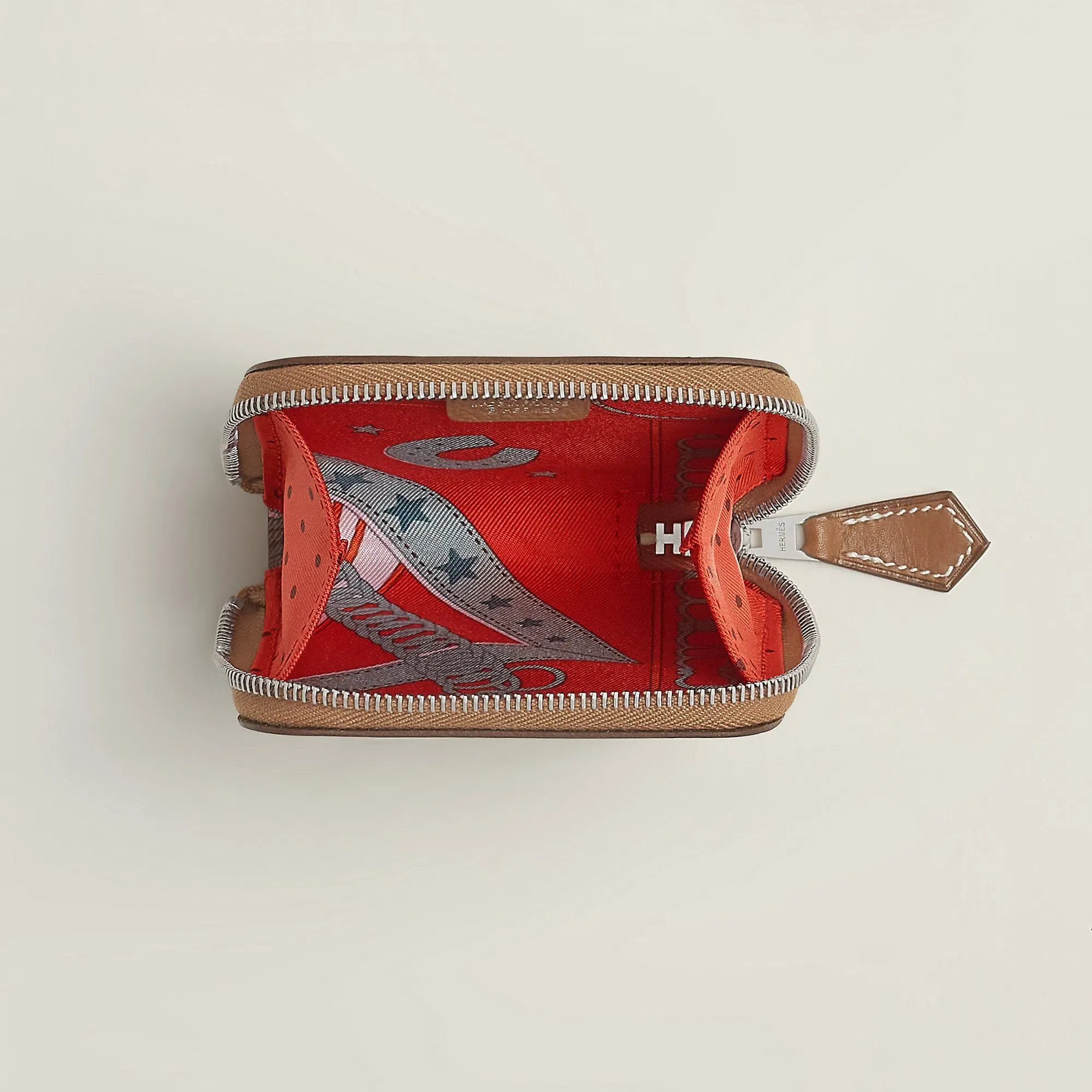 Hermes Silk'In Change Purse Gold